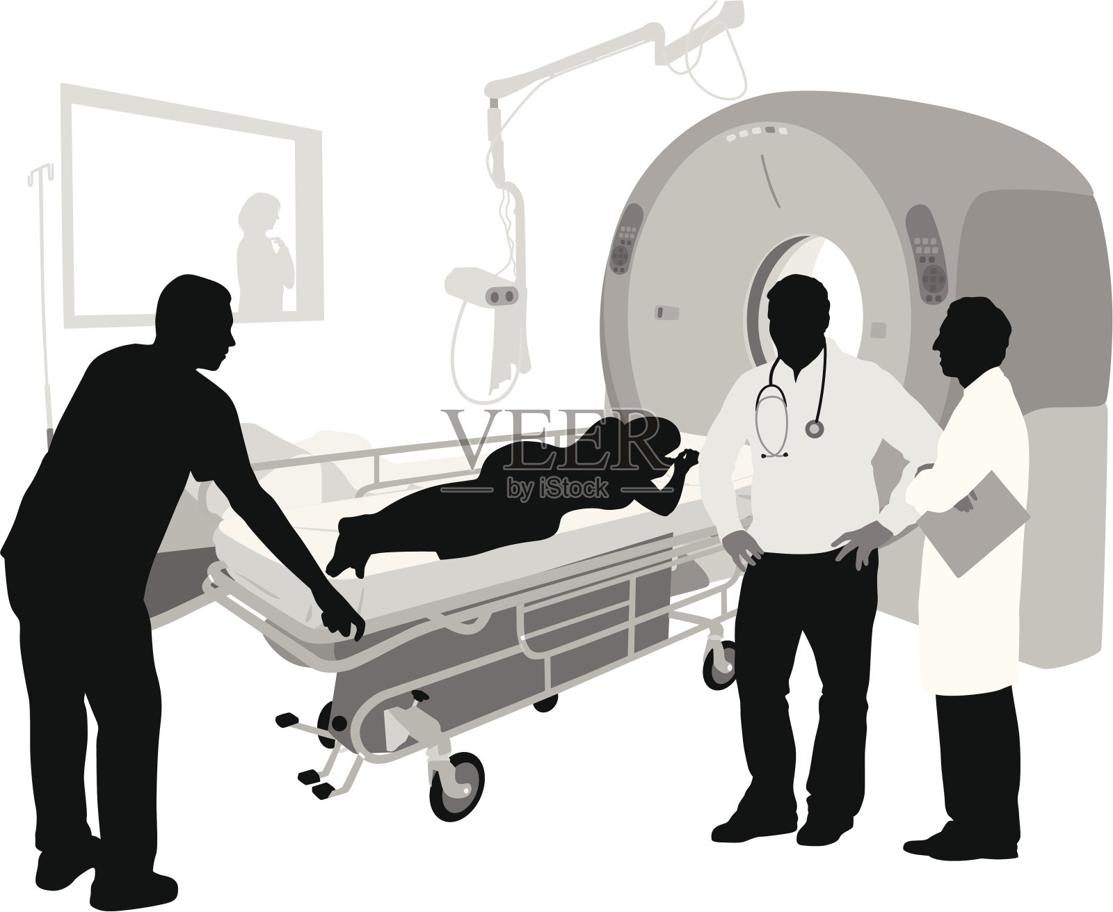 扫描仪插画图片素材