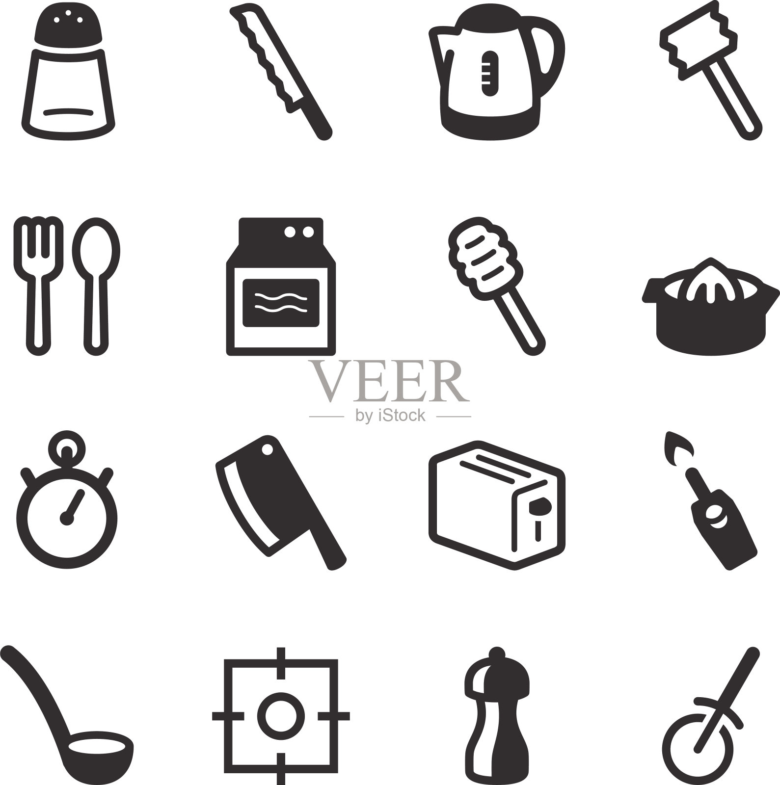 厨房用具图标|设置2图标素材