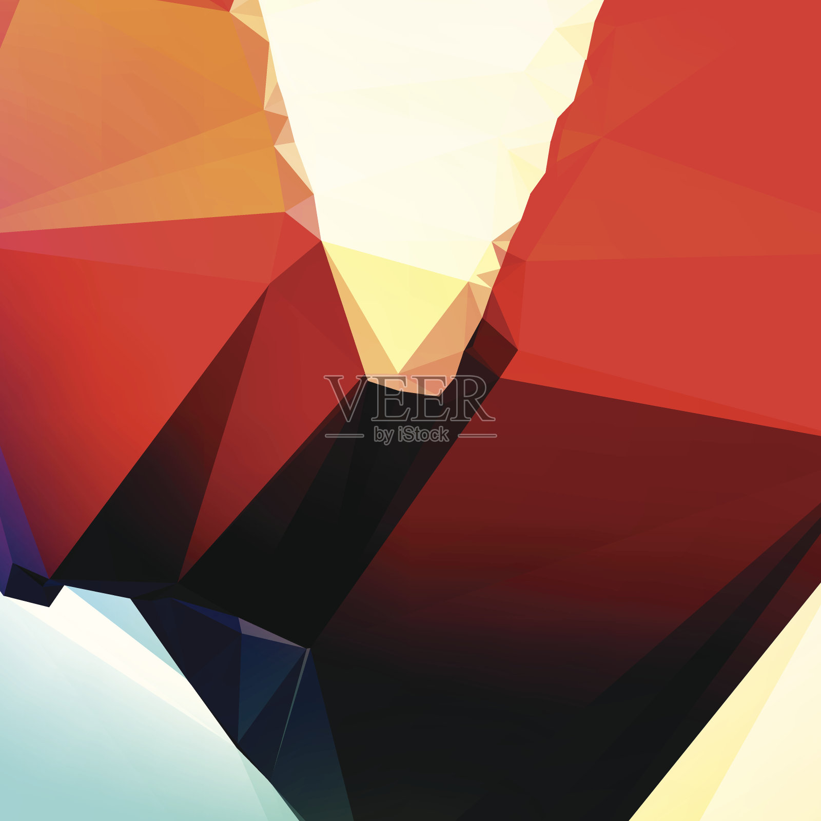 多边形解构未来几何图形艺术抽象矢量背景插画图片素材