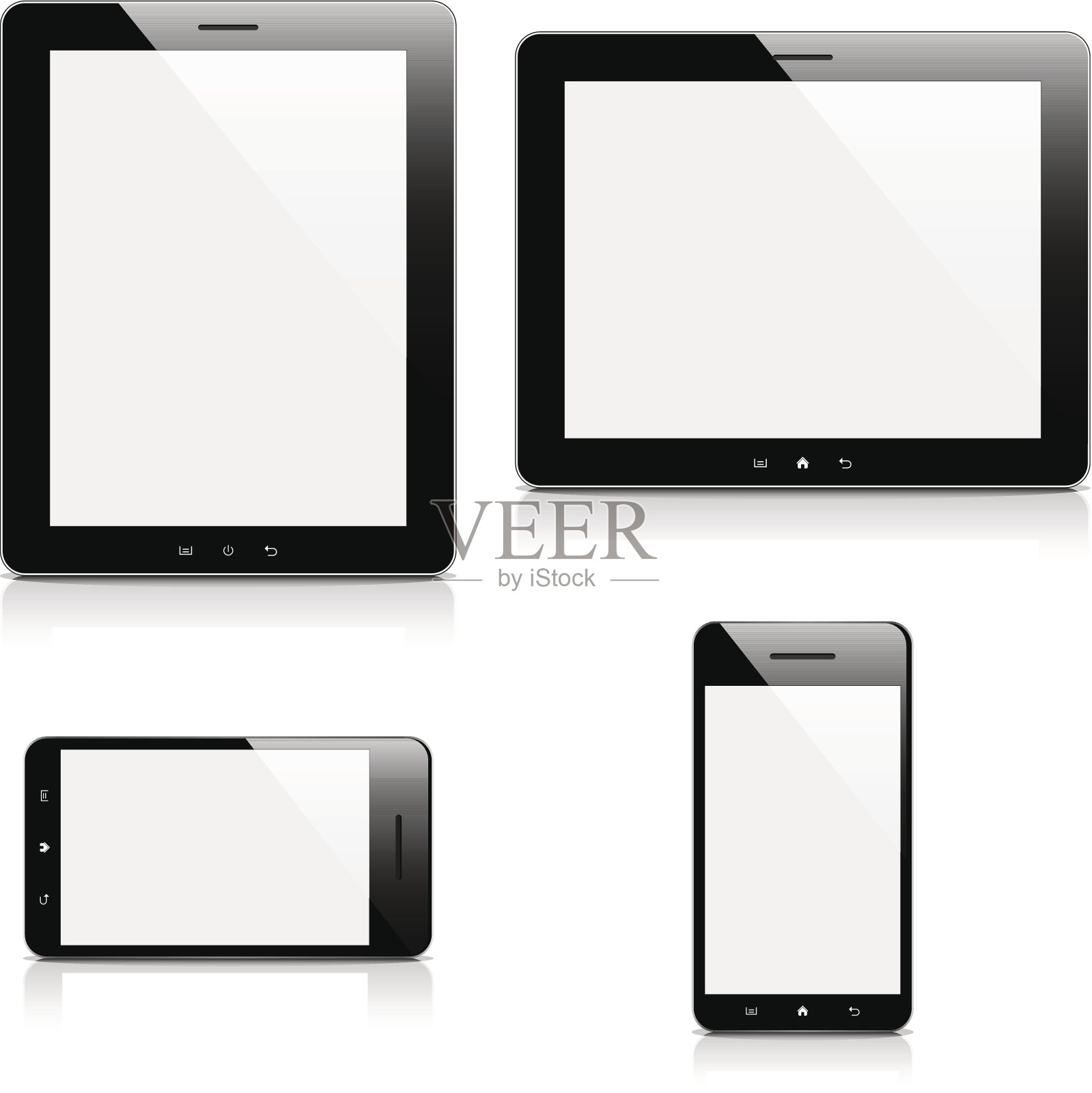 移动设备插画图片素材