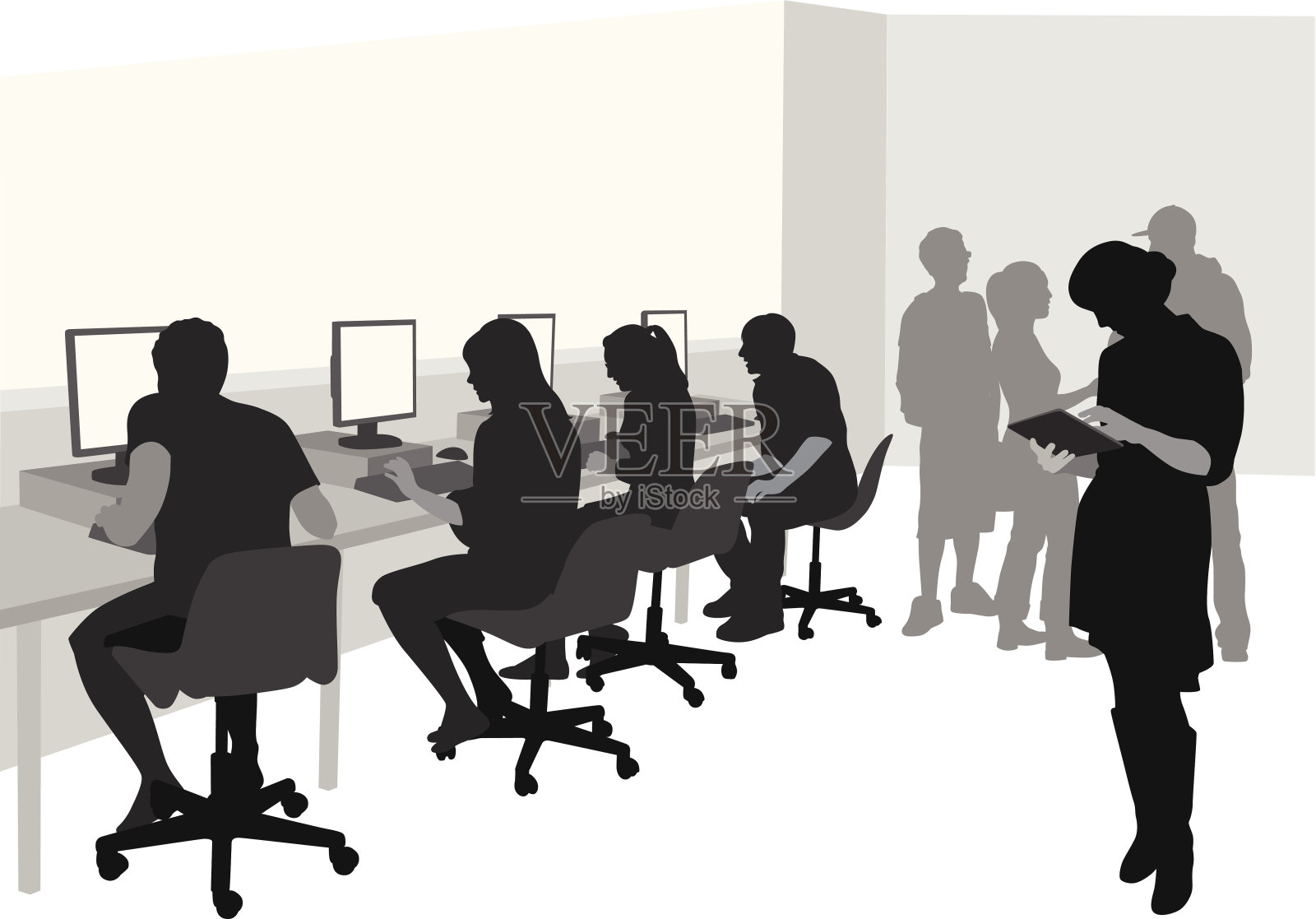 实验室插画图片素材