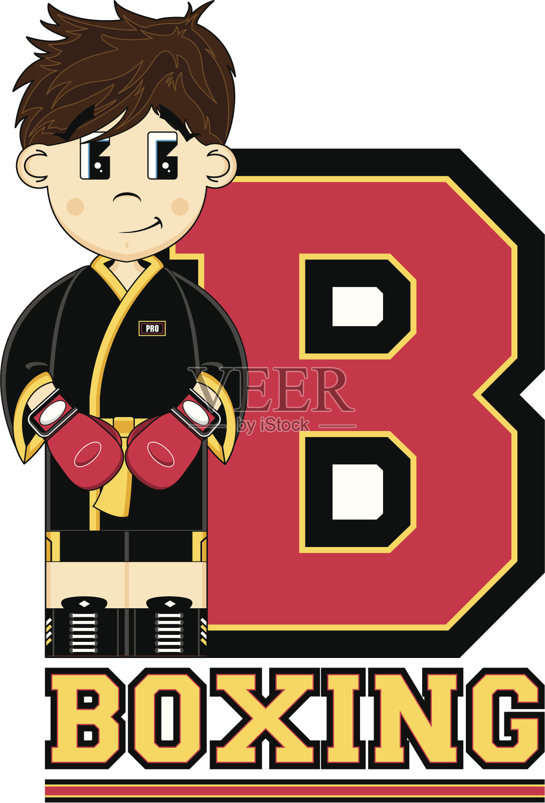 学习字母B插画图片素材