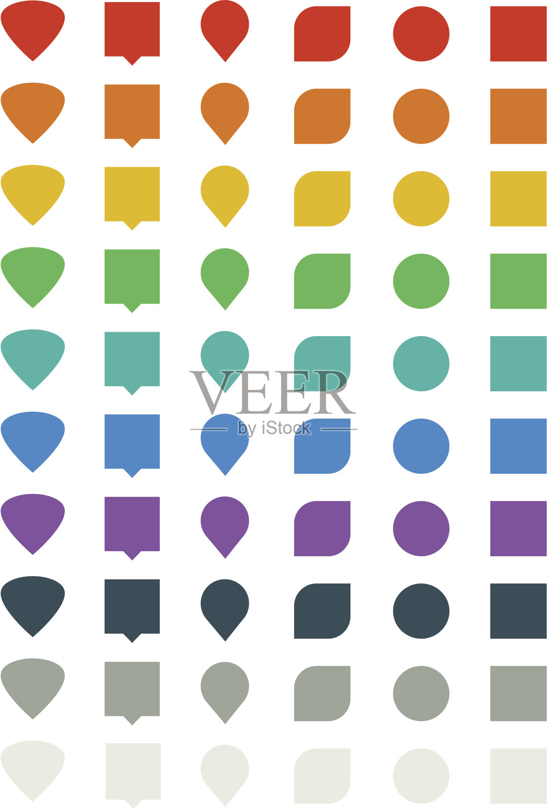 平面样式UI元素图标素材