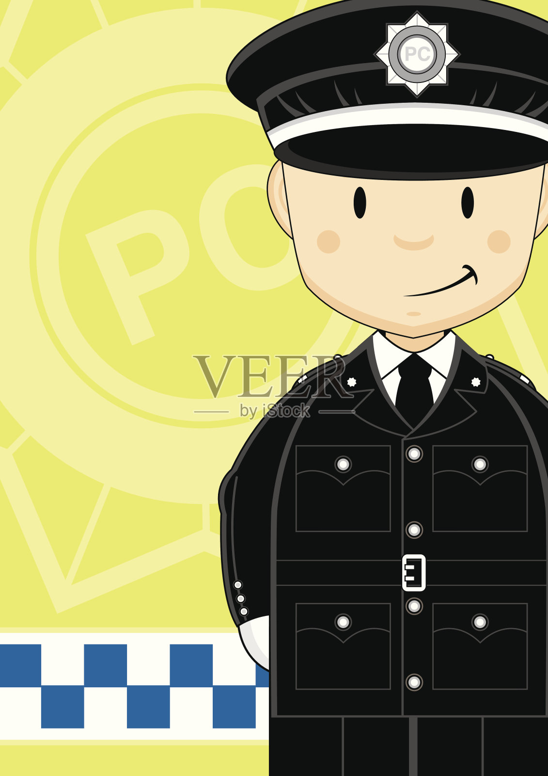 警察说明插画图片素材