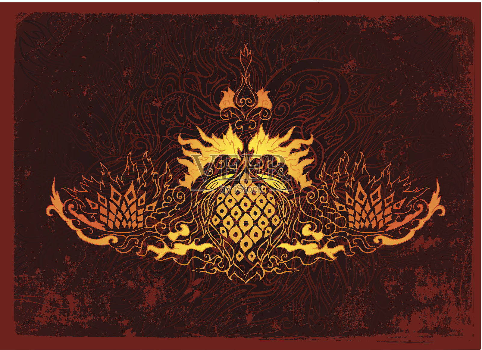 冥想的翅膀插画图片素材