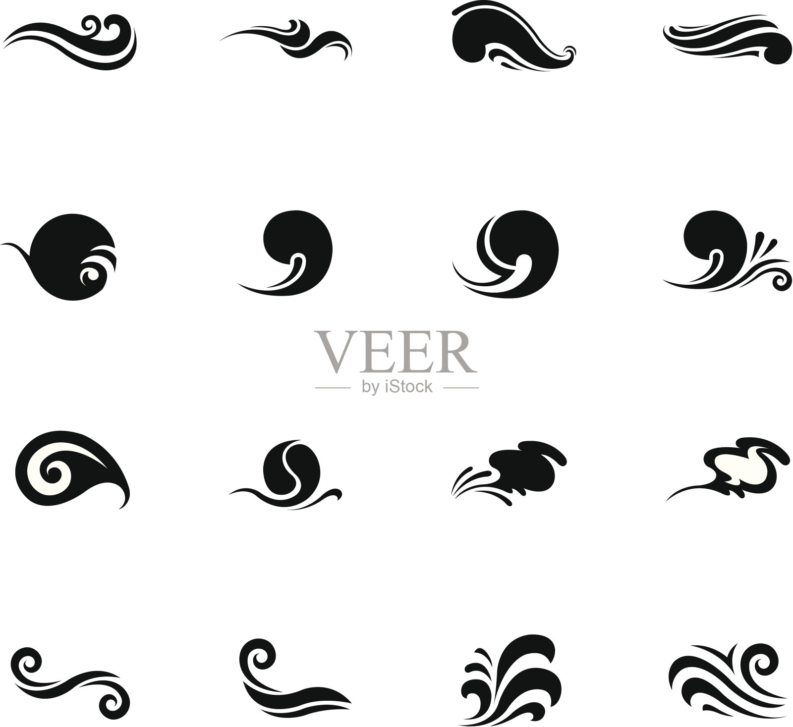 波图标图标素材