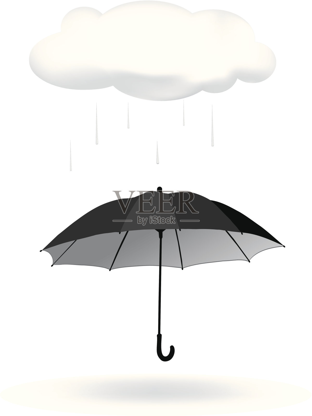 这雨天插画图片素材