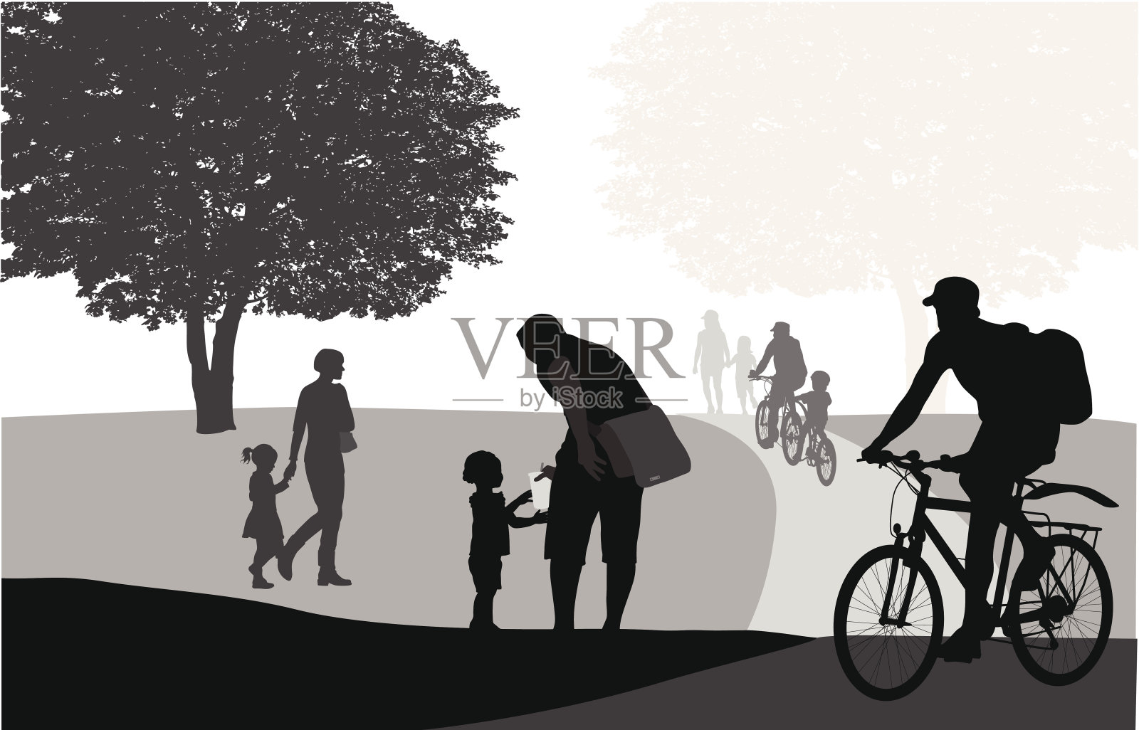 休闲插画图片素材