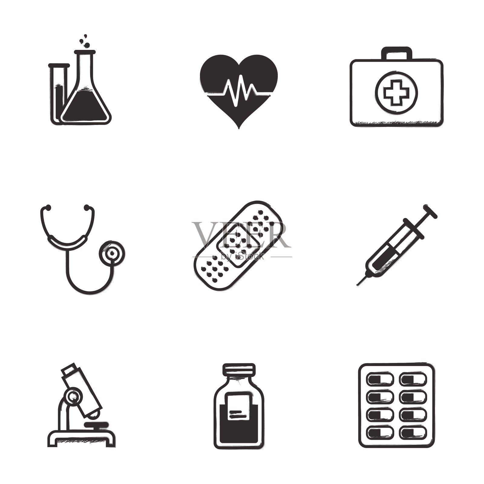 医学的图标插画图片素材