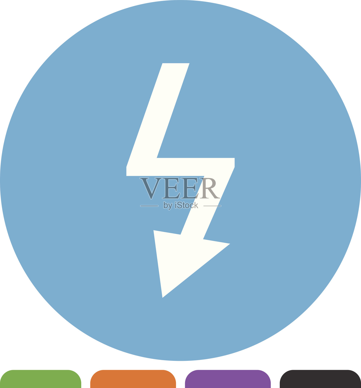 闪电图标图标素材