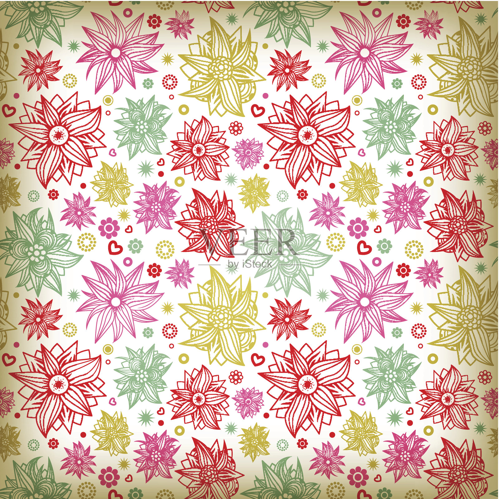 情人节模式插画图片素材