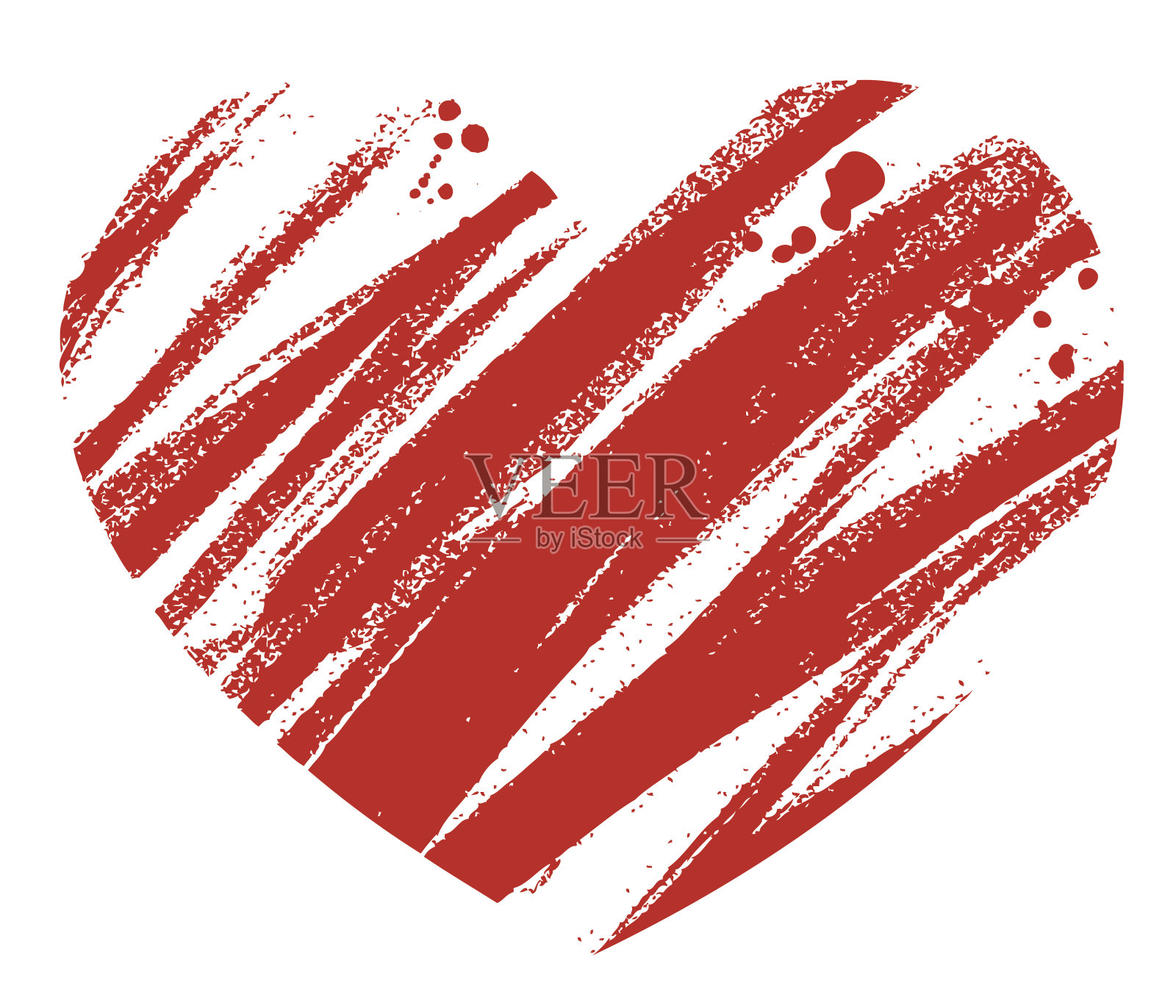 心刷插画图片素材