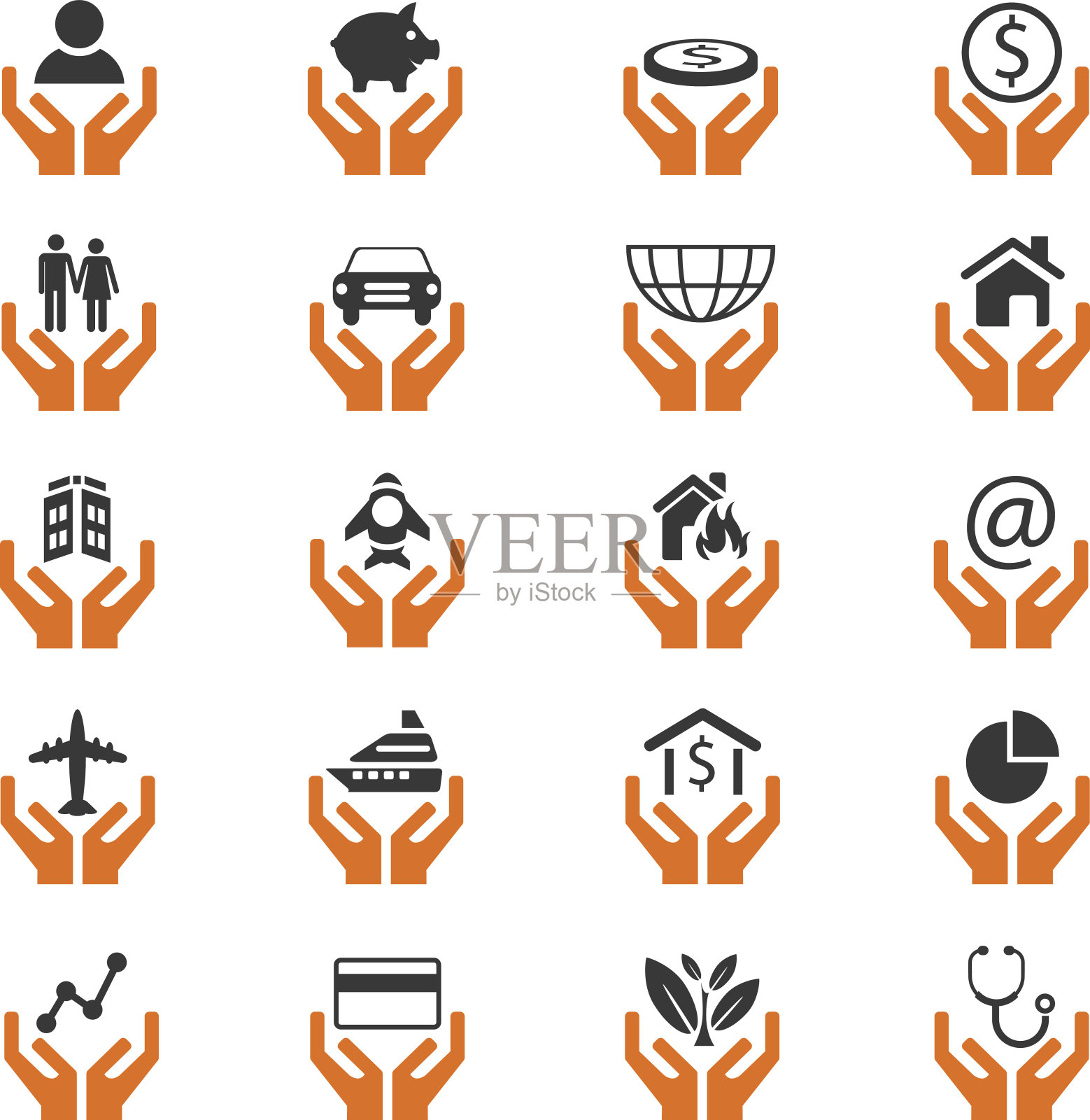 保险的图标图标素材