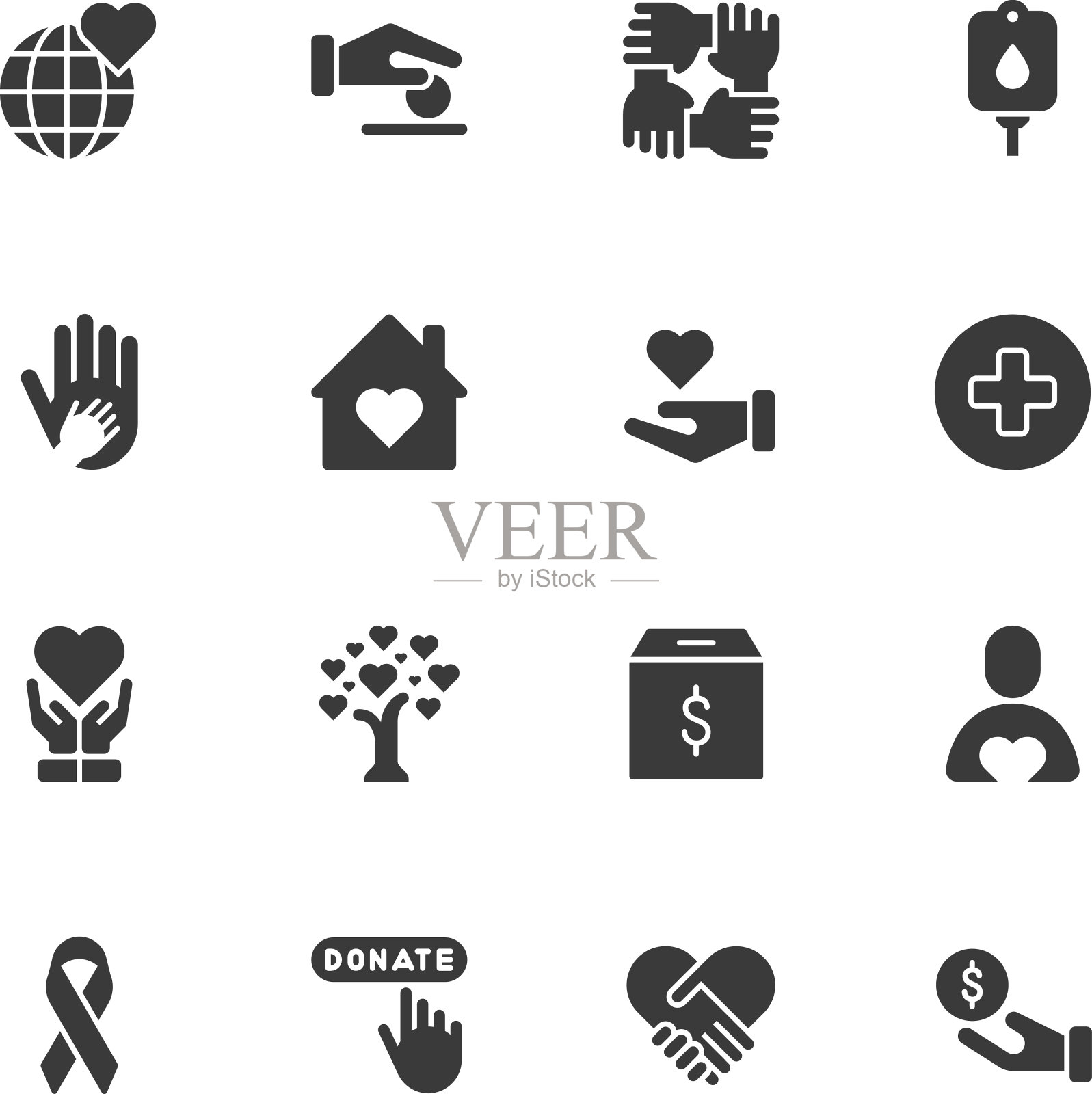 慈善偶像-定期图标素材