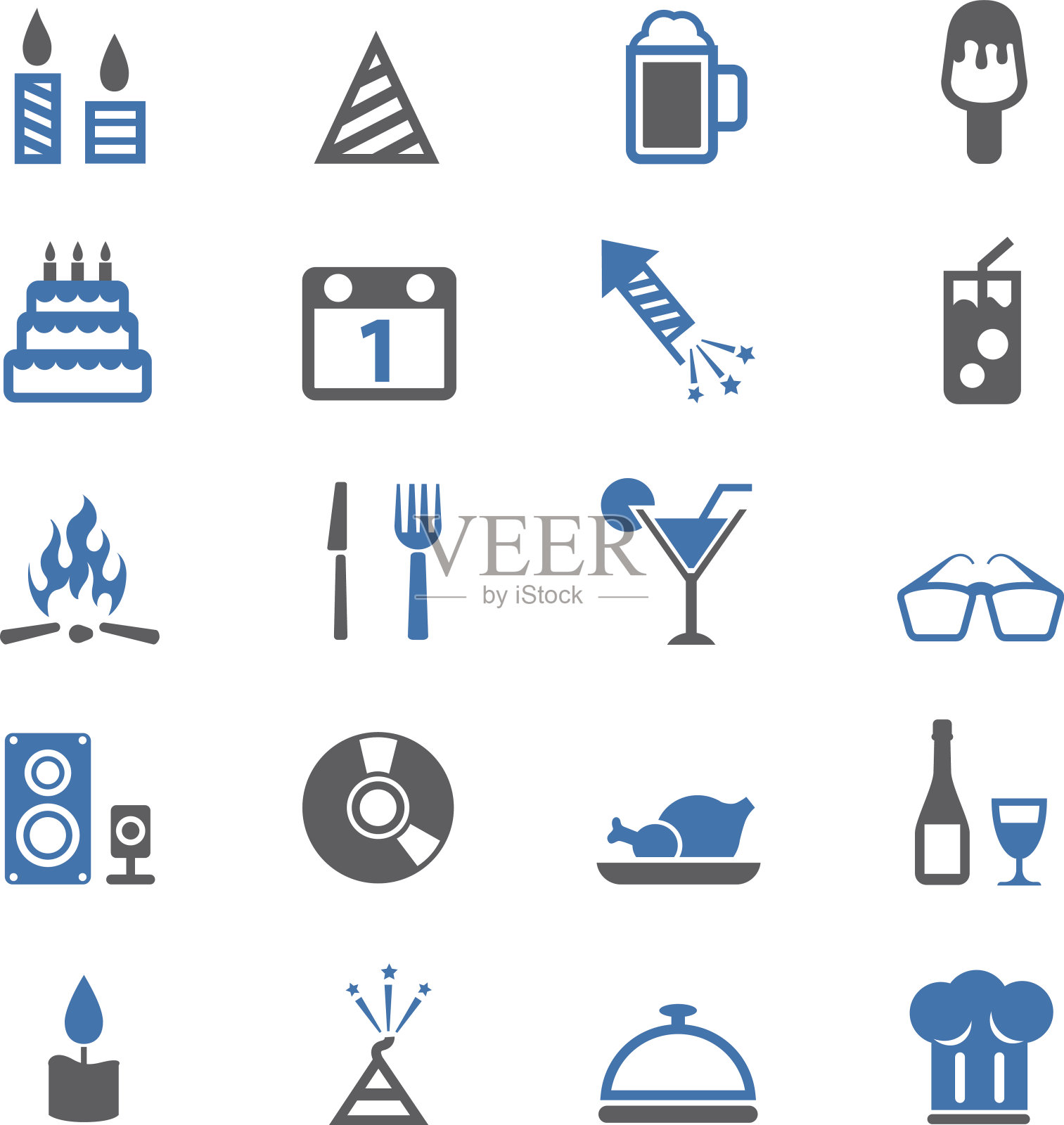 庆祝图标和党图标图标素材