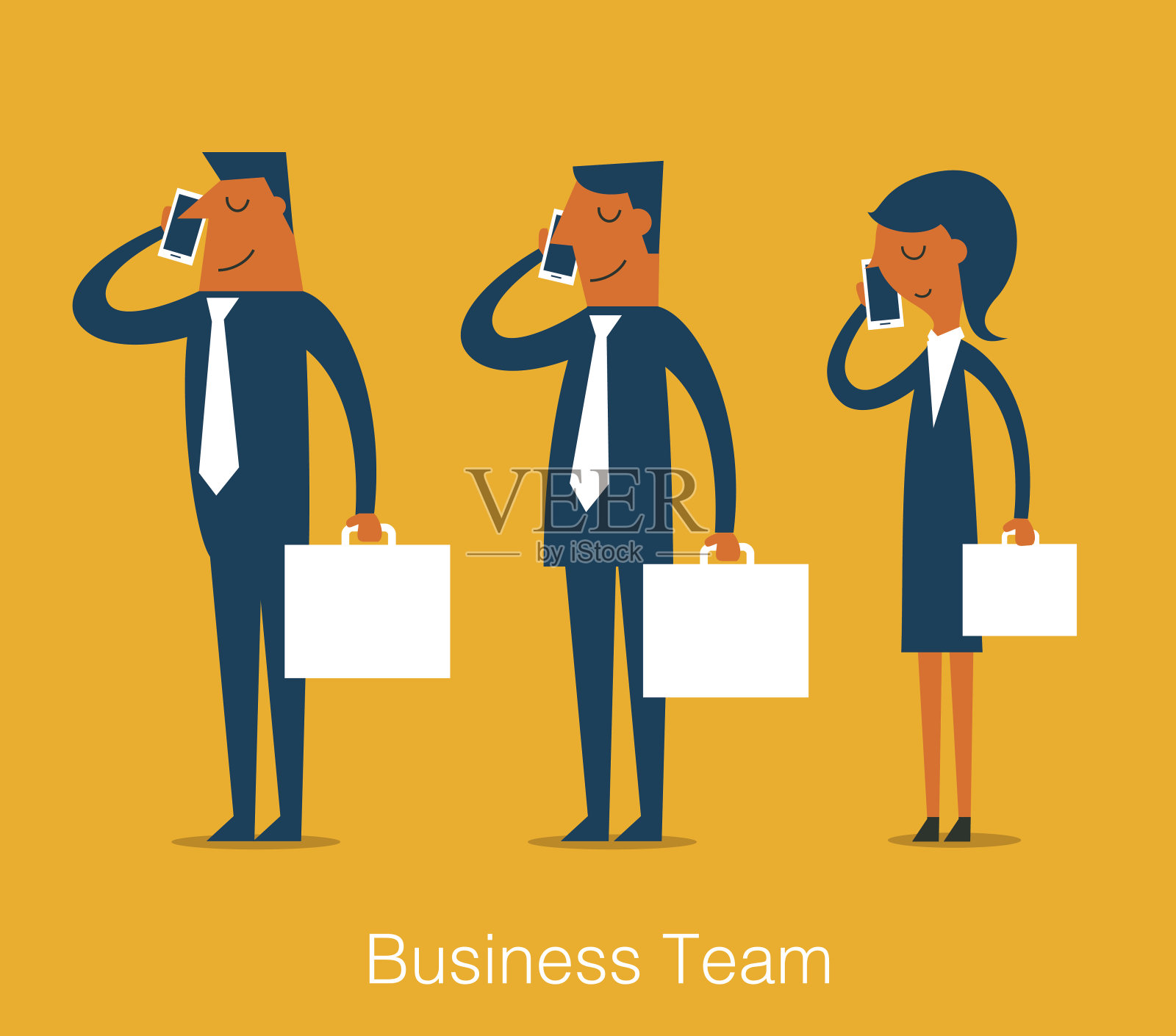 业务团队插画图片素材