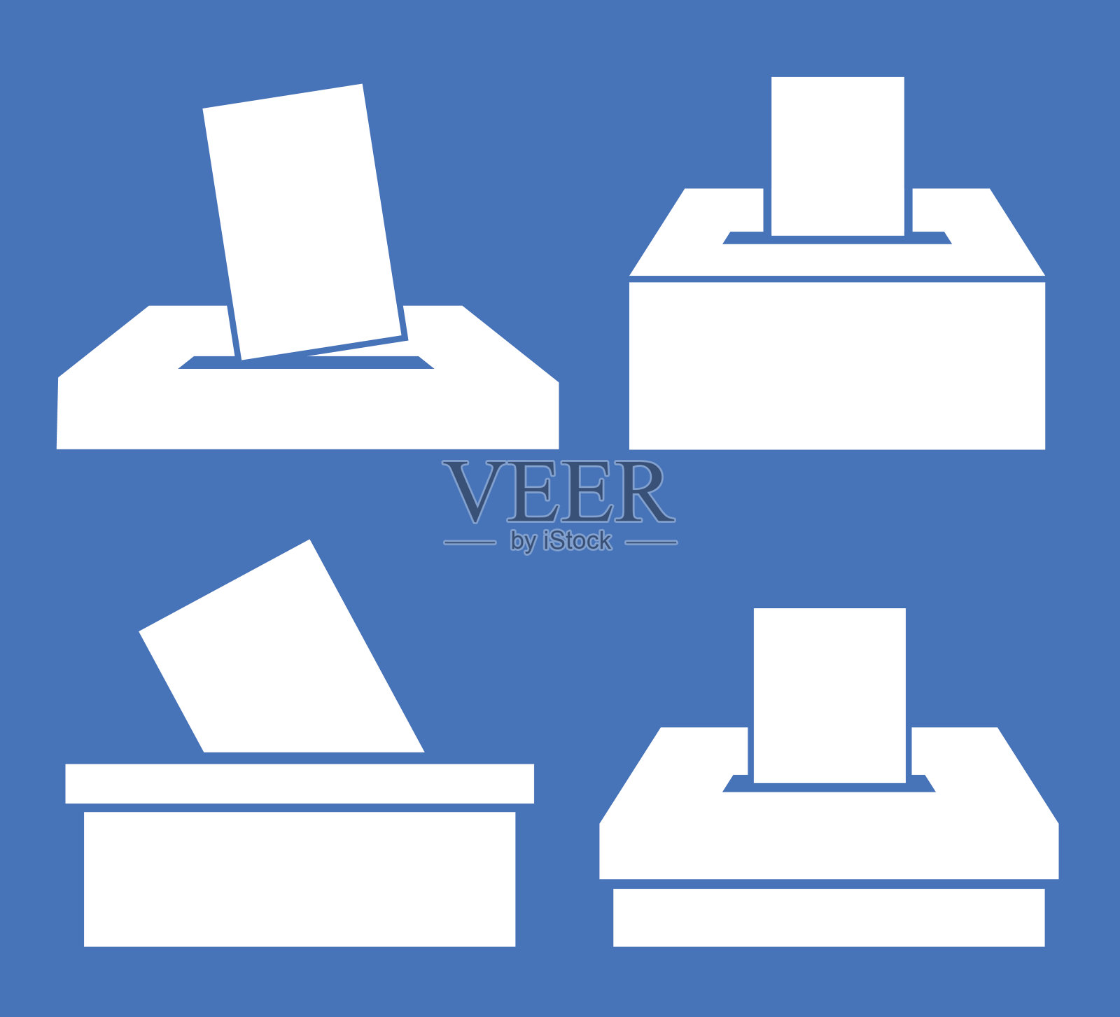 投票箱插画图片素材