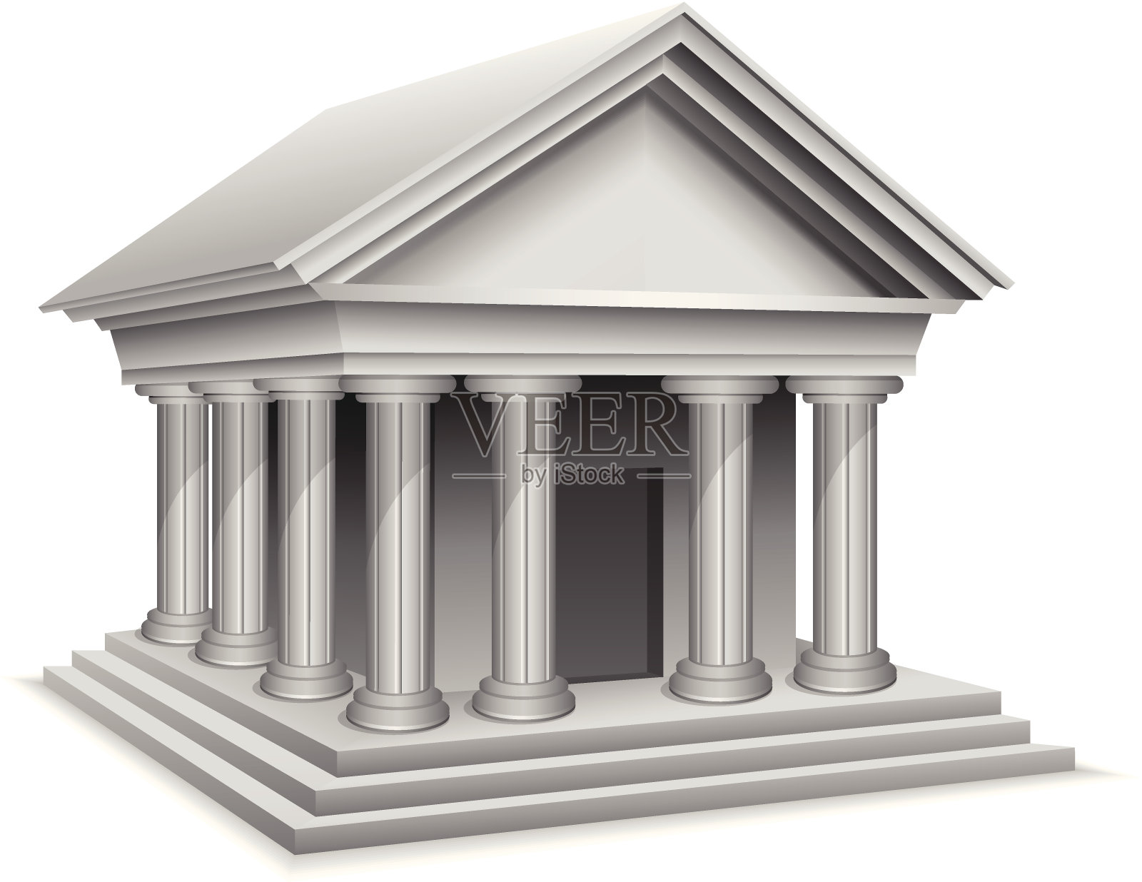 银行插画图片素材