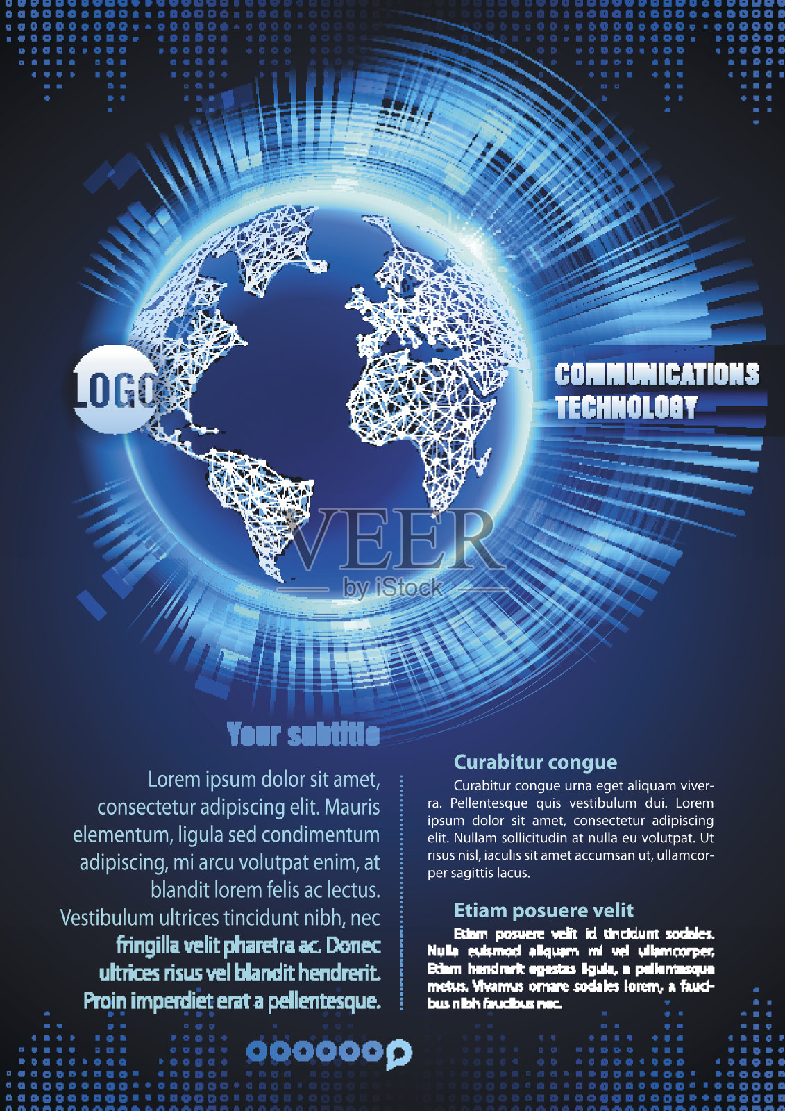 通信技术插画图片素材