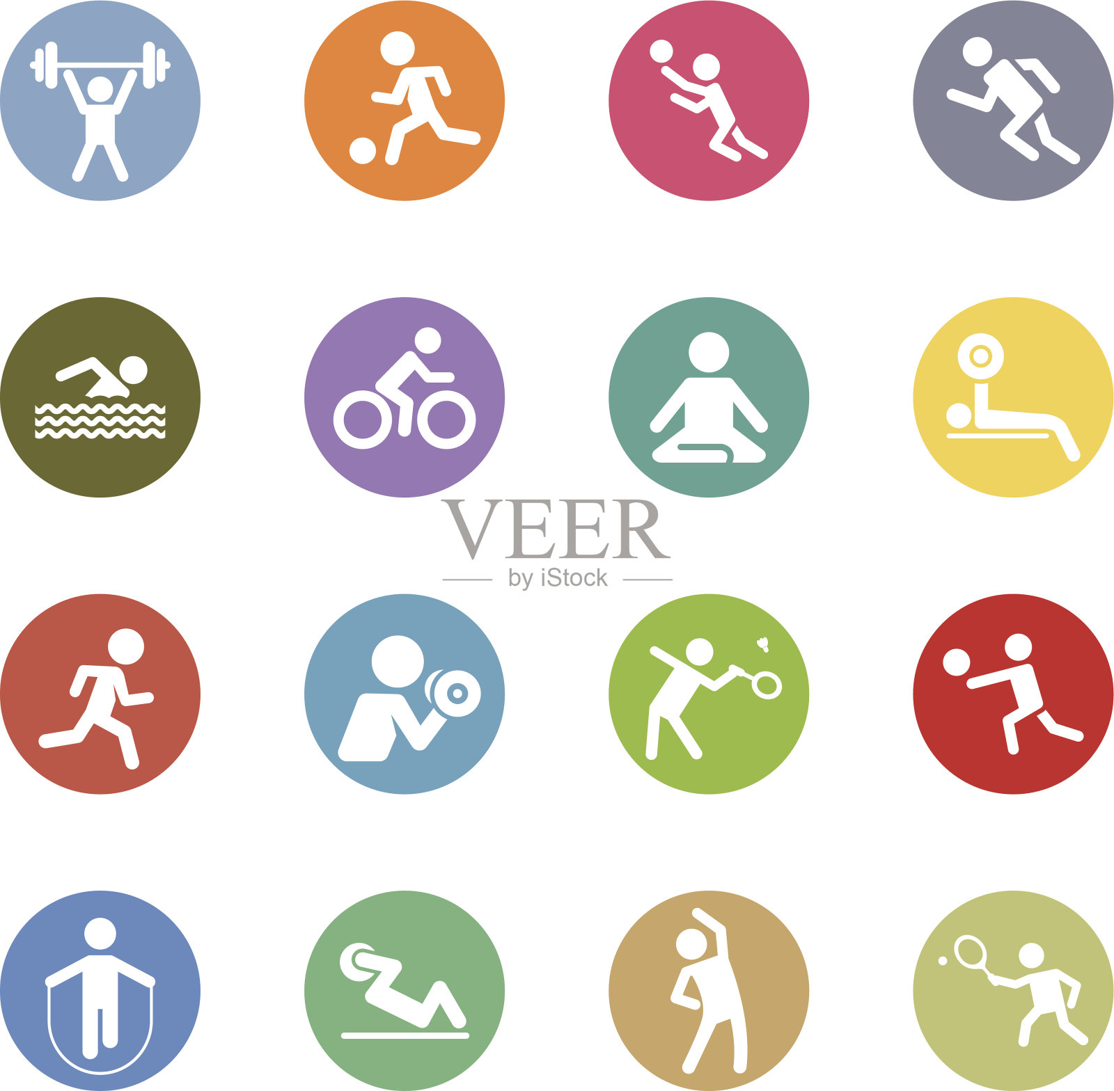 健身及运动图标图标素材