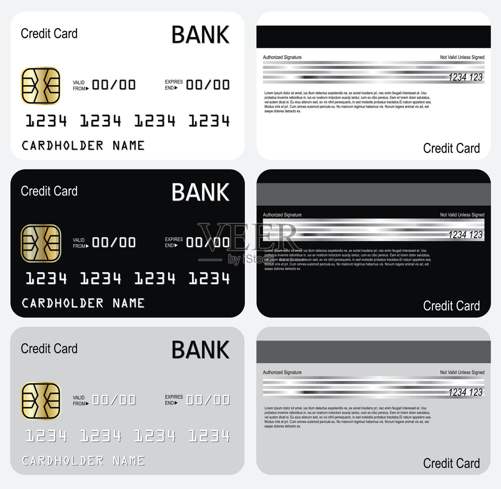 信用卡插画图片素材