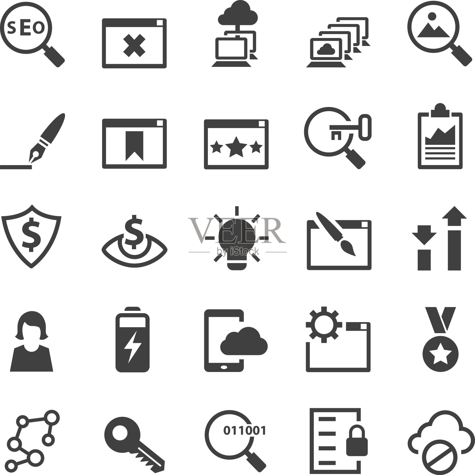 搜索引擎优化图标设置图标素材