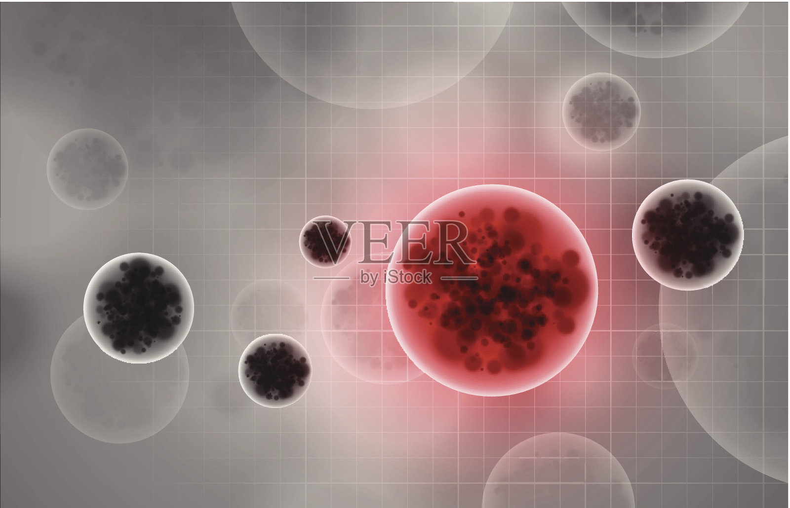 病毒的抽象背景插画图片素材