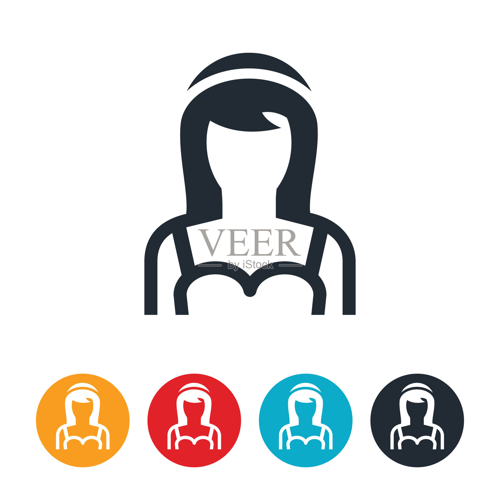 新娘图标插画图片素材