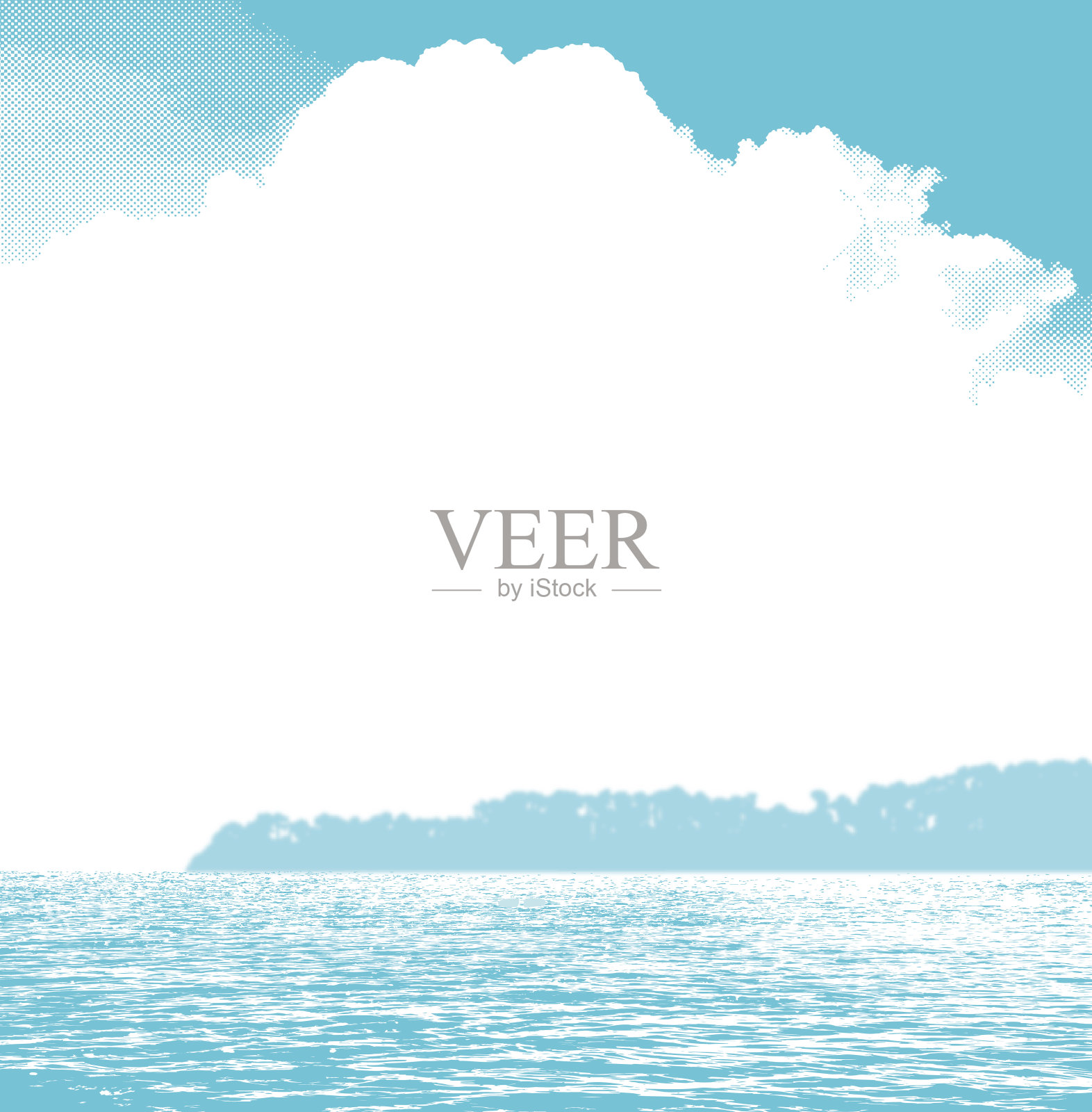 湖的背景插画图片素材