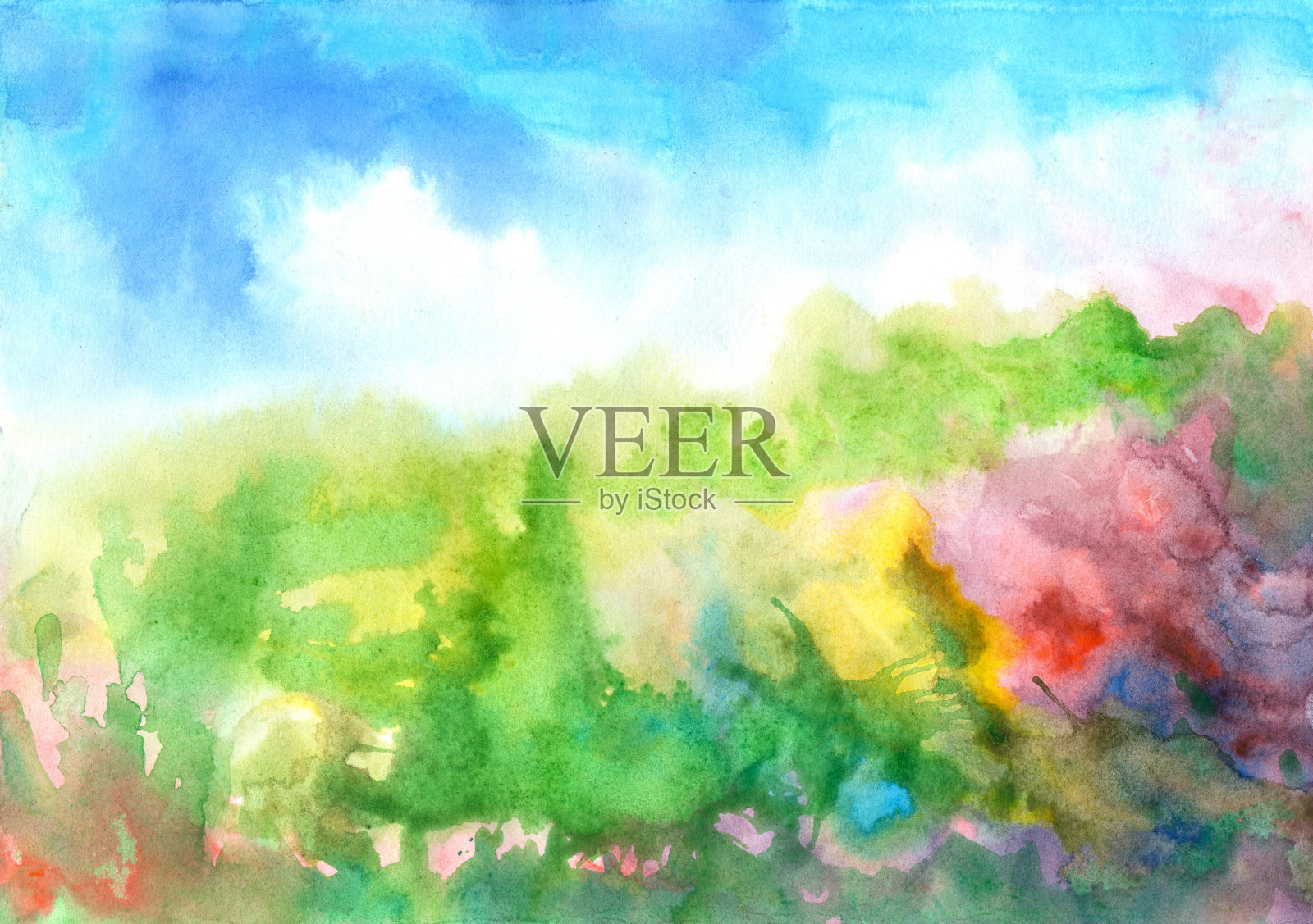 抽象水彩画的背景插画图片素材