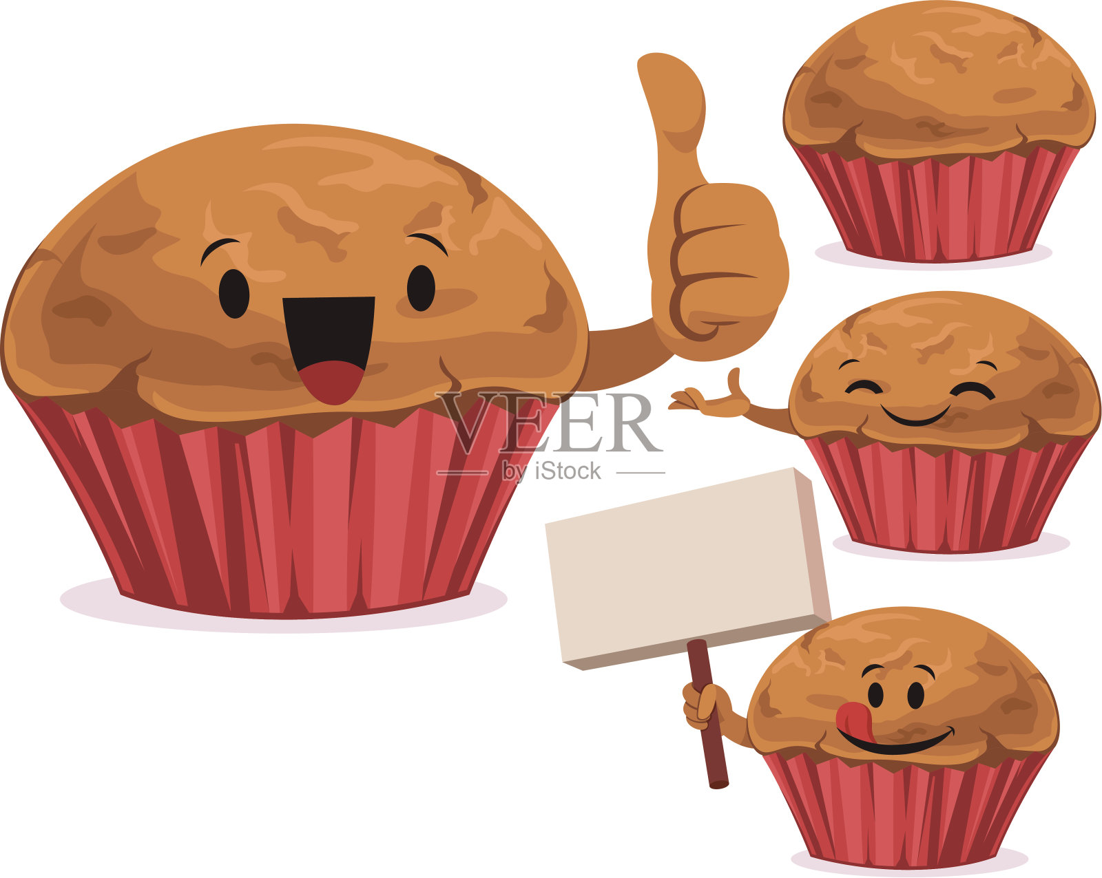 松饼卡通片C插画图片素材