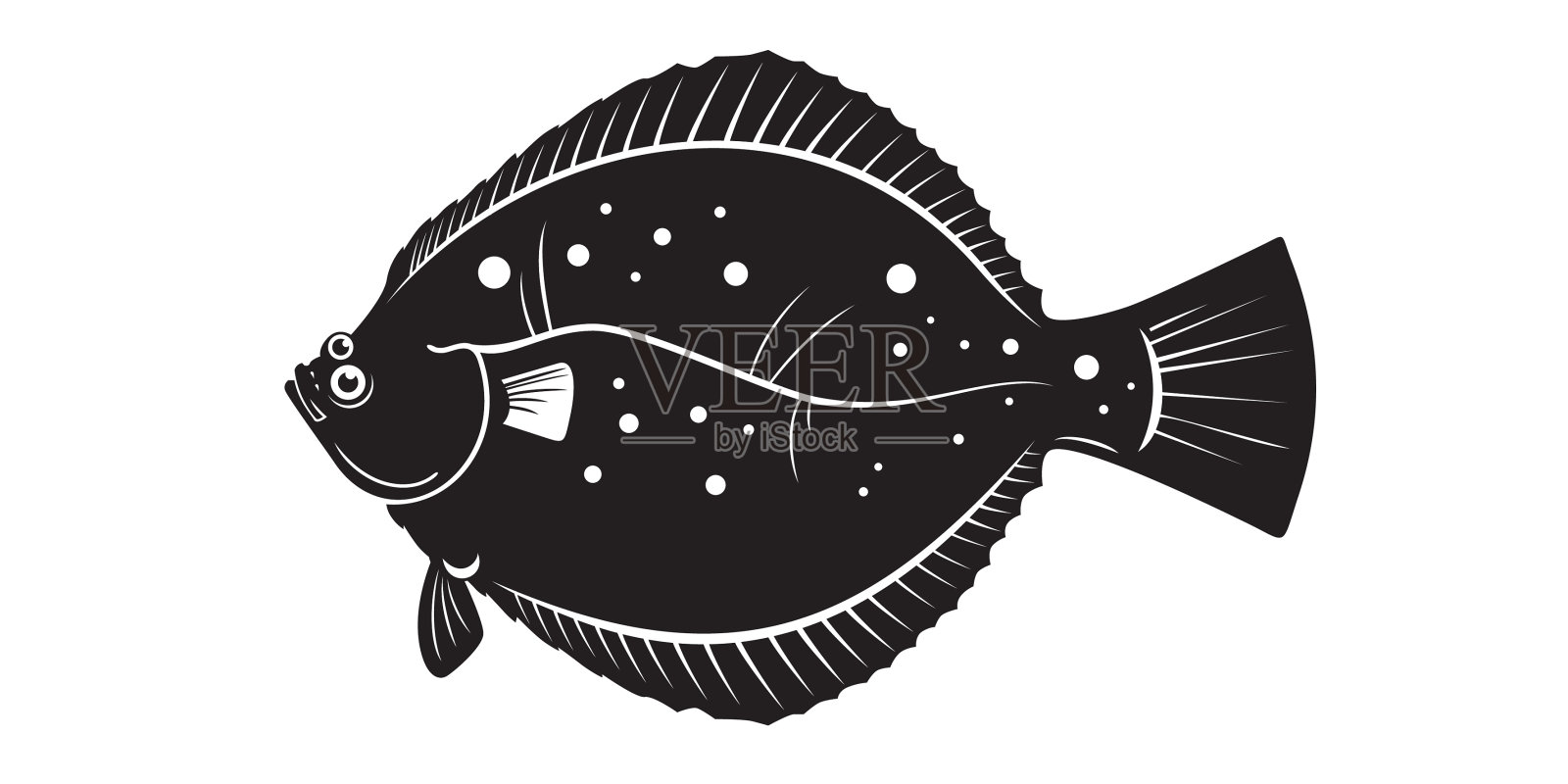 比目鱼向量插画图片素材