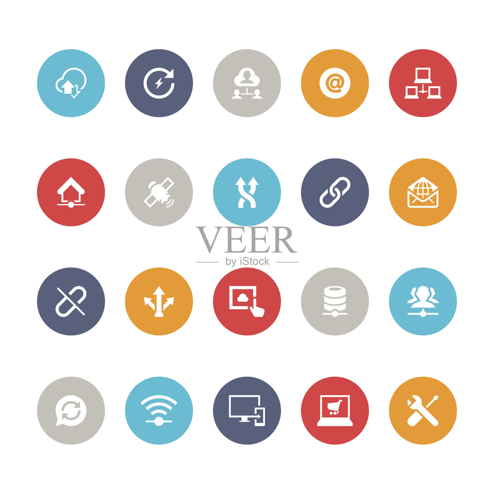 网络图标设置| 5color系列图标素材