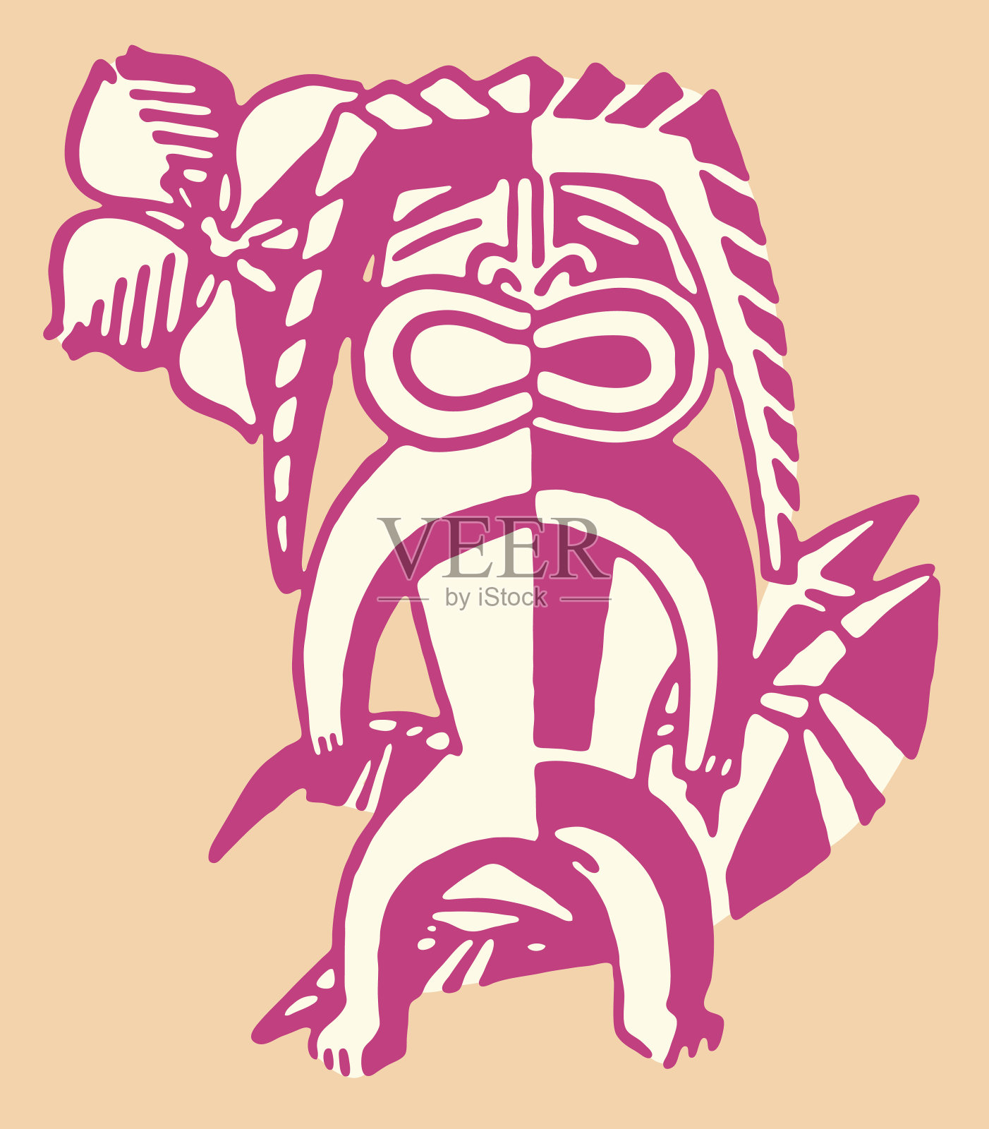 提基人插画图片素材