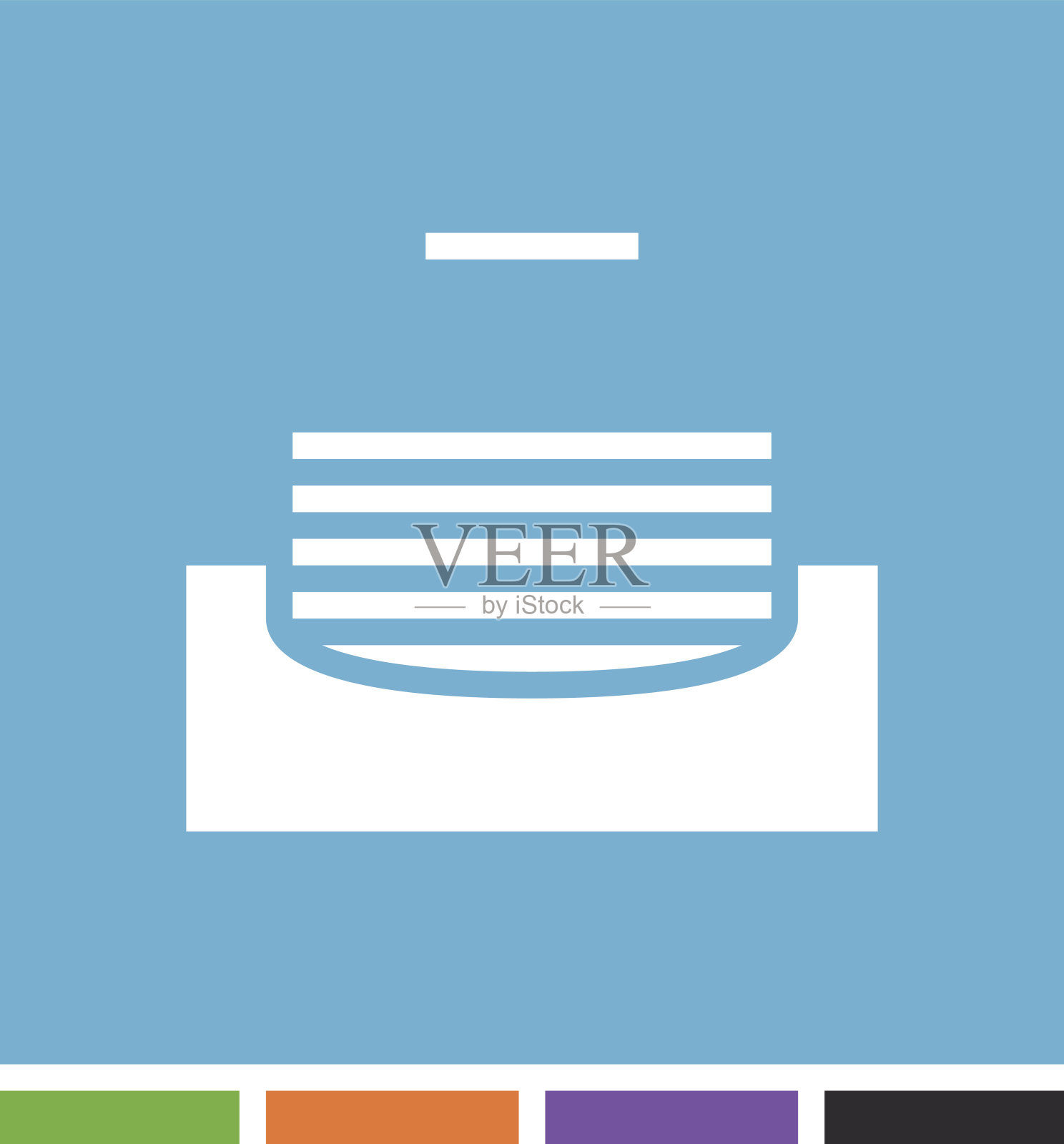 收件箱图标插画图片素材