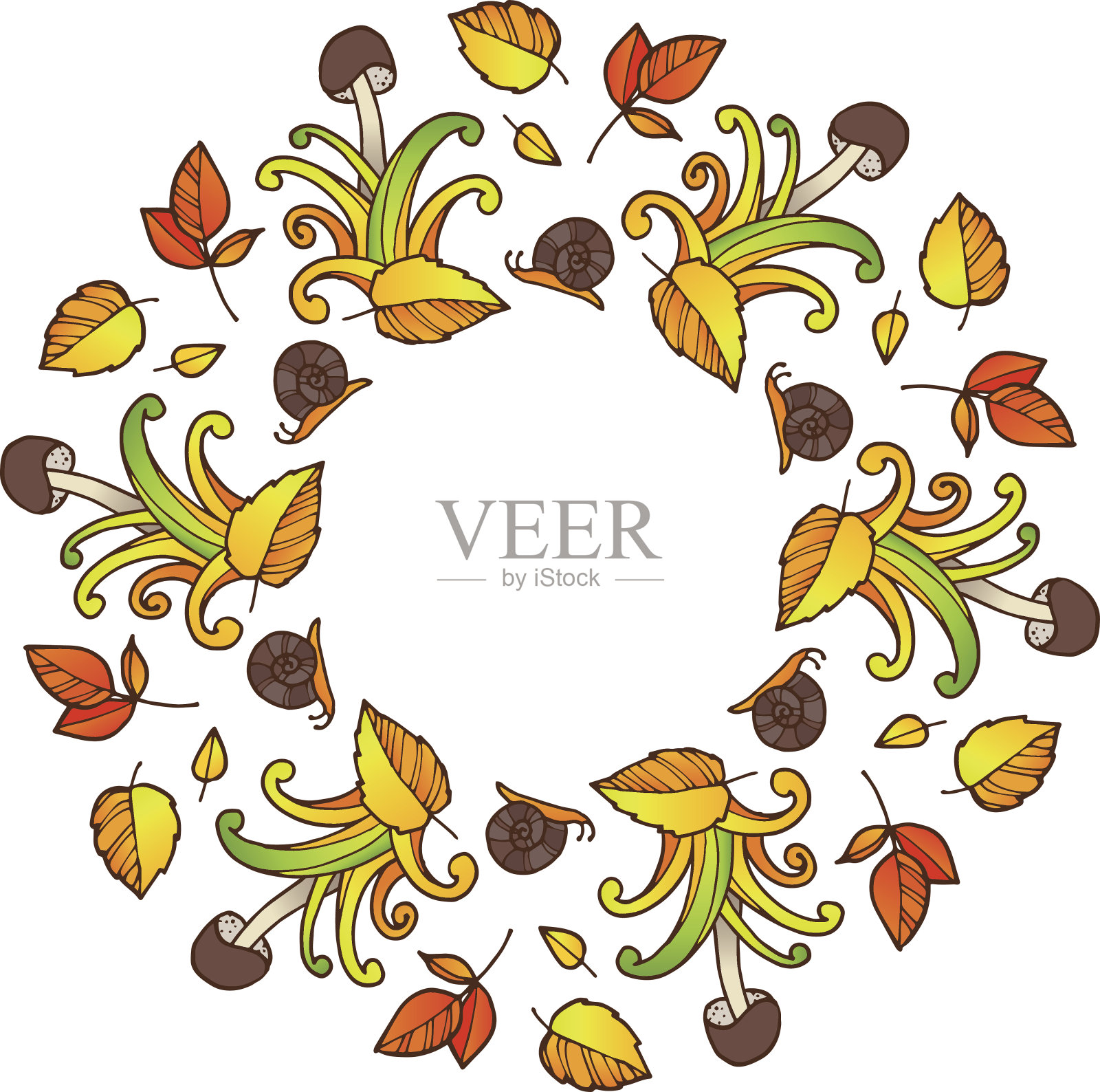 花环插画图片素材