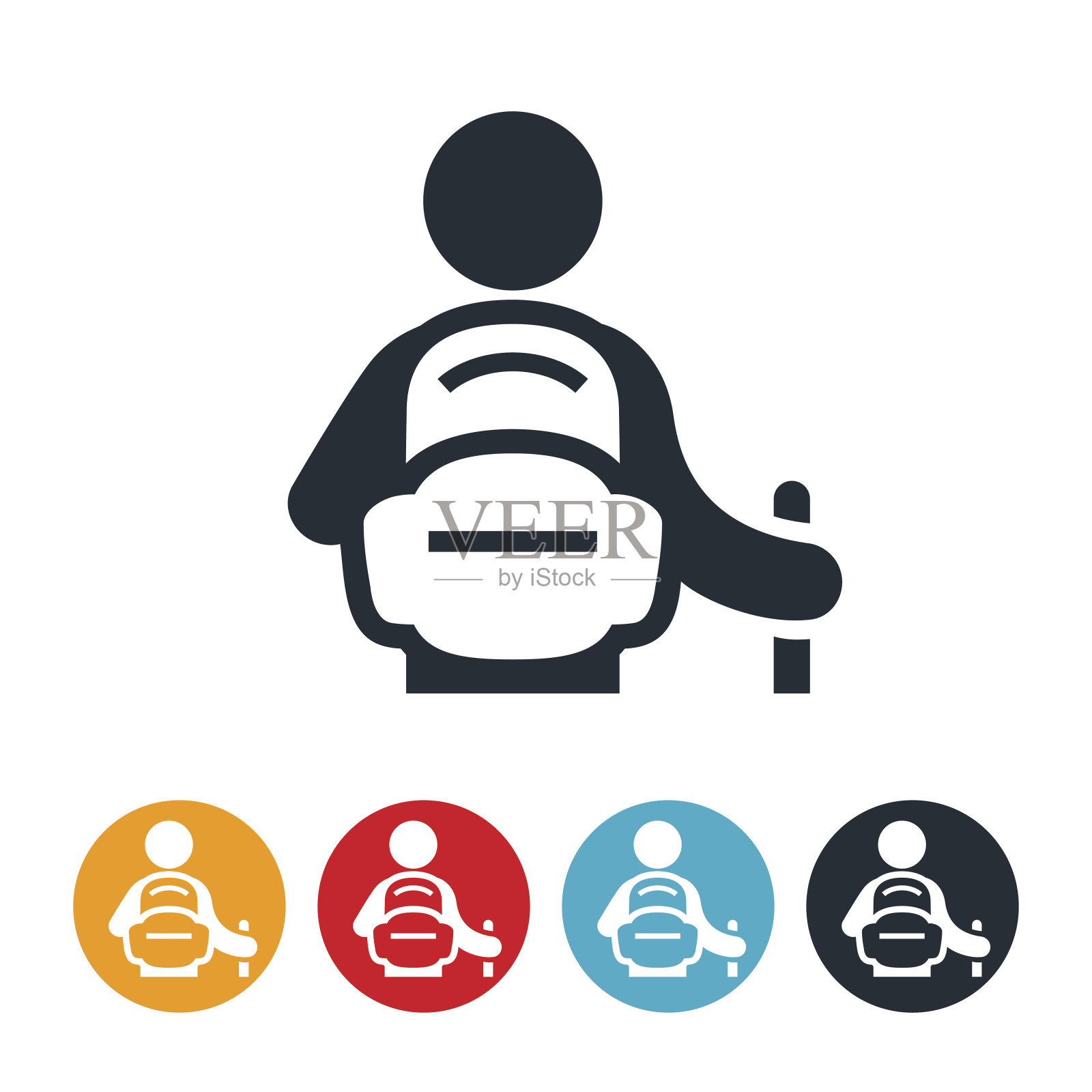 背包图标徒步者插画图片素材