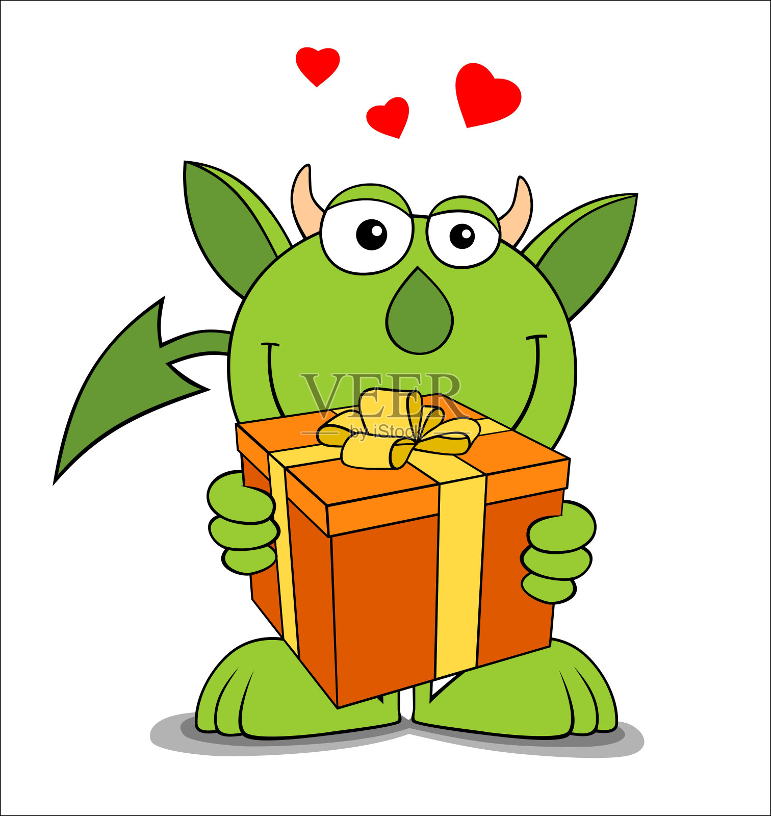 有趣的魔鬼插画图片素材