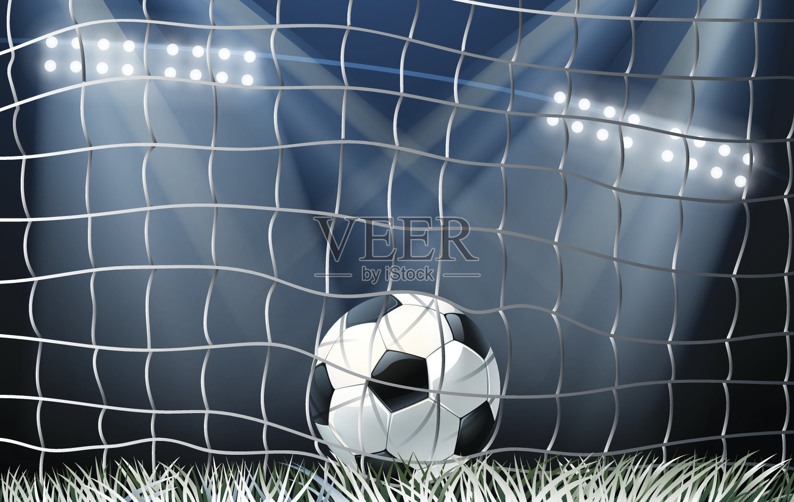 足球进球插画图片素材