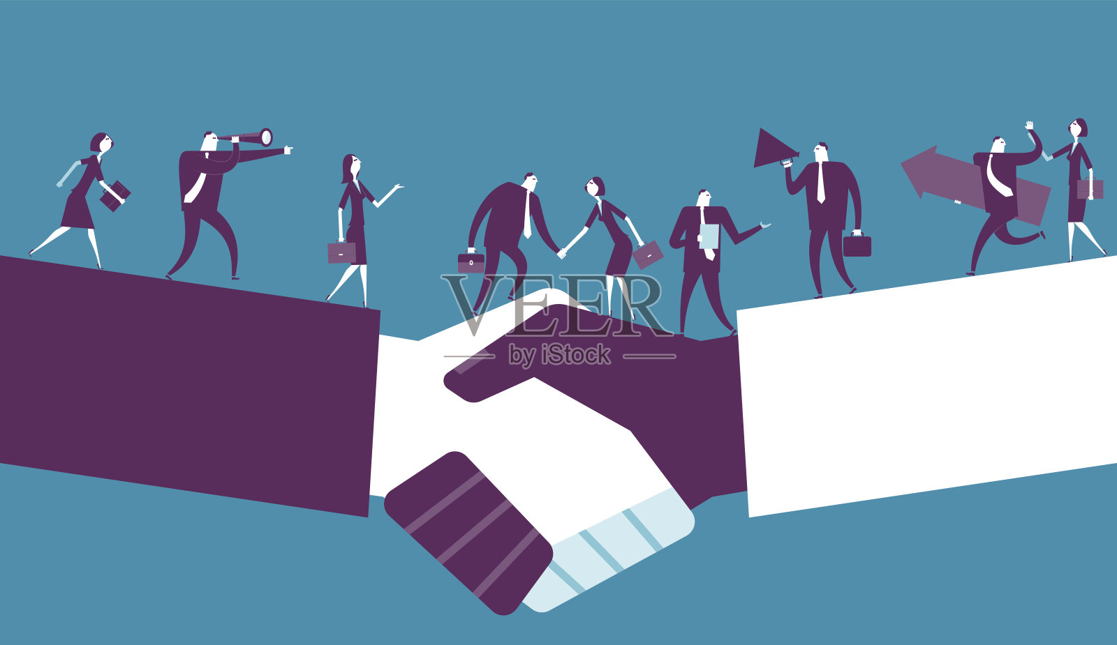 颤抖的手插画图片素材