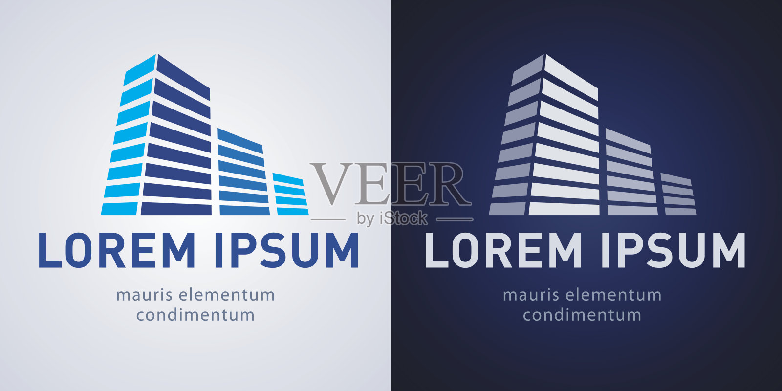 建筑的标志插画图片素材