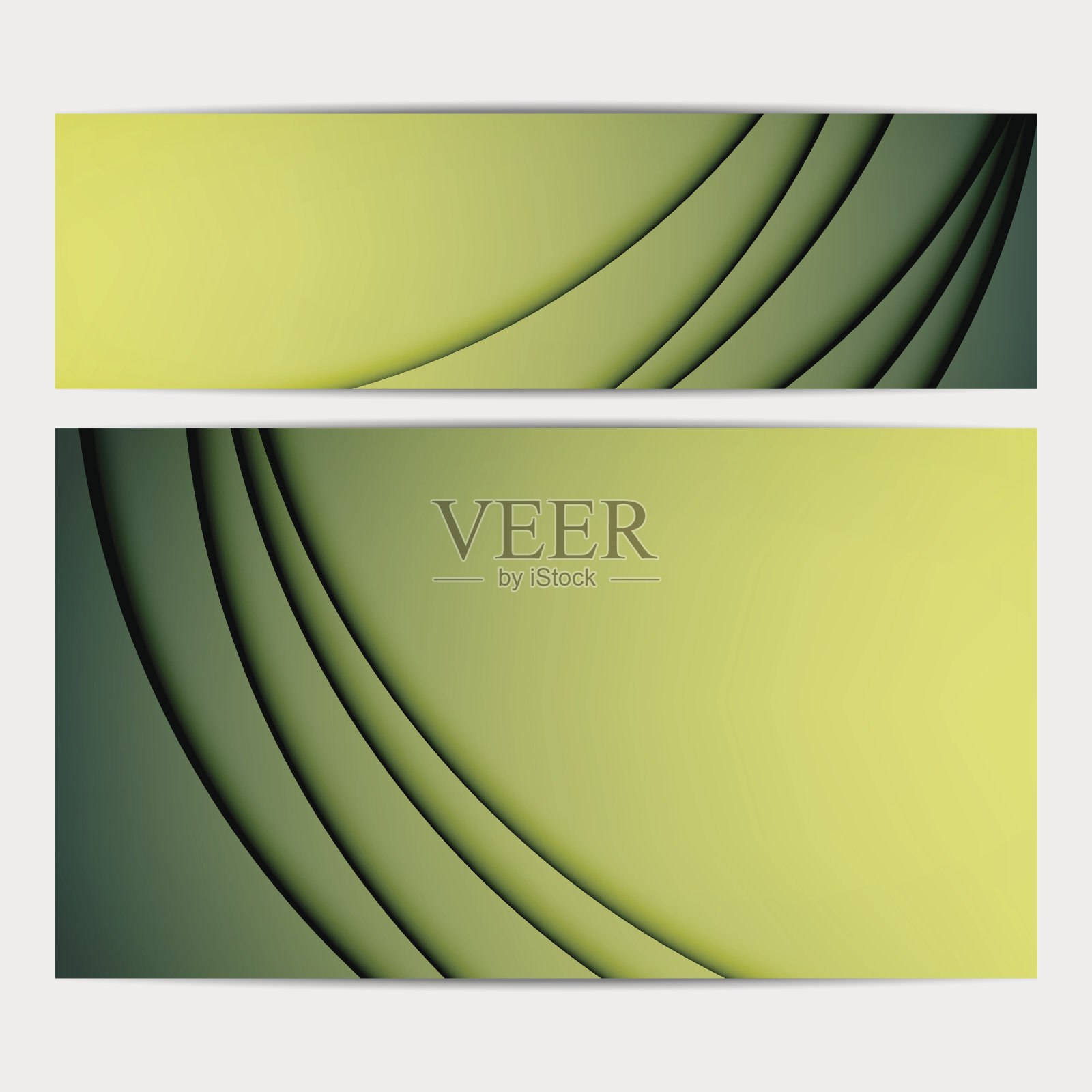 现代简约抽象横幅背景图形集合插画图片素材