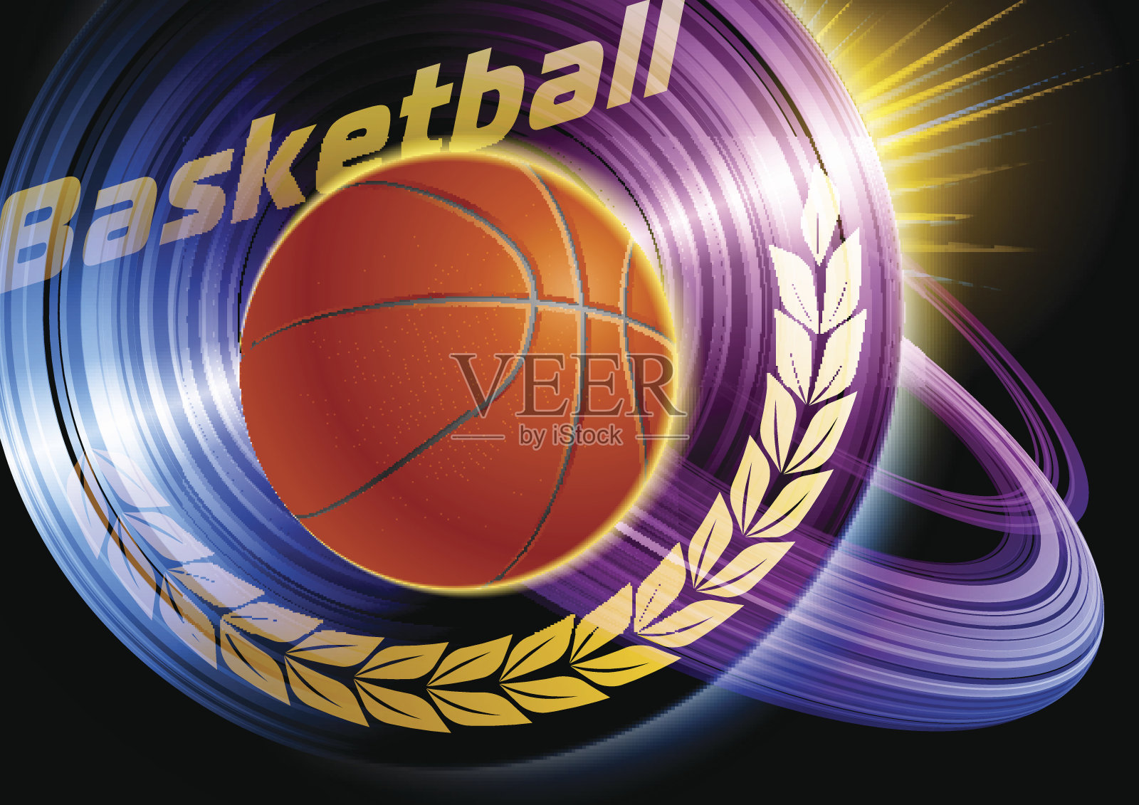 篮球插画图片素材