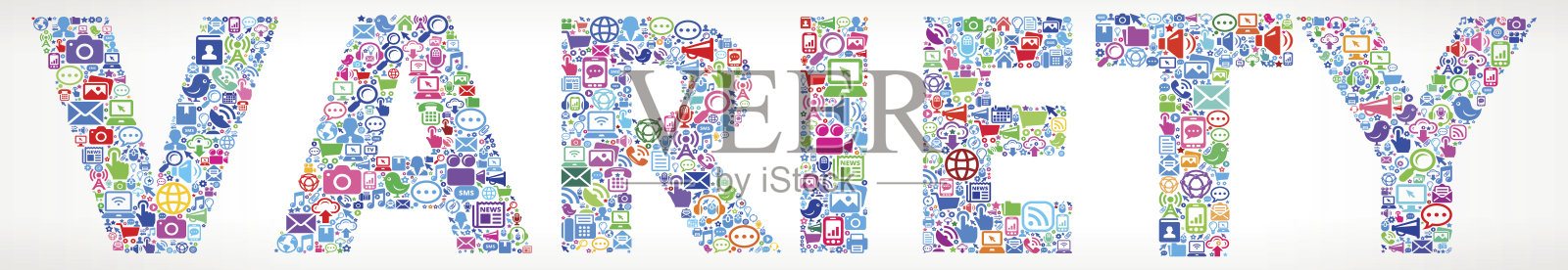 多样性未来和互联网通信技术矢量按钮插画图片素材