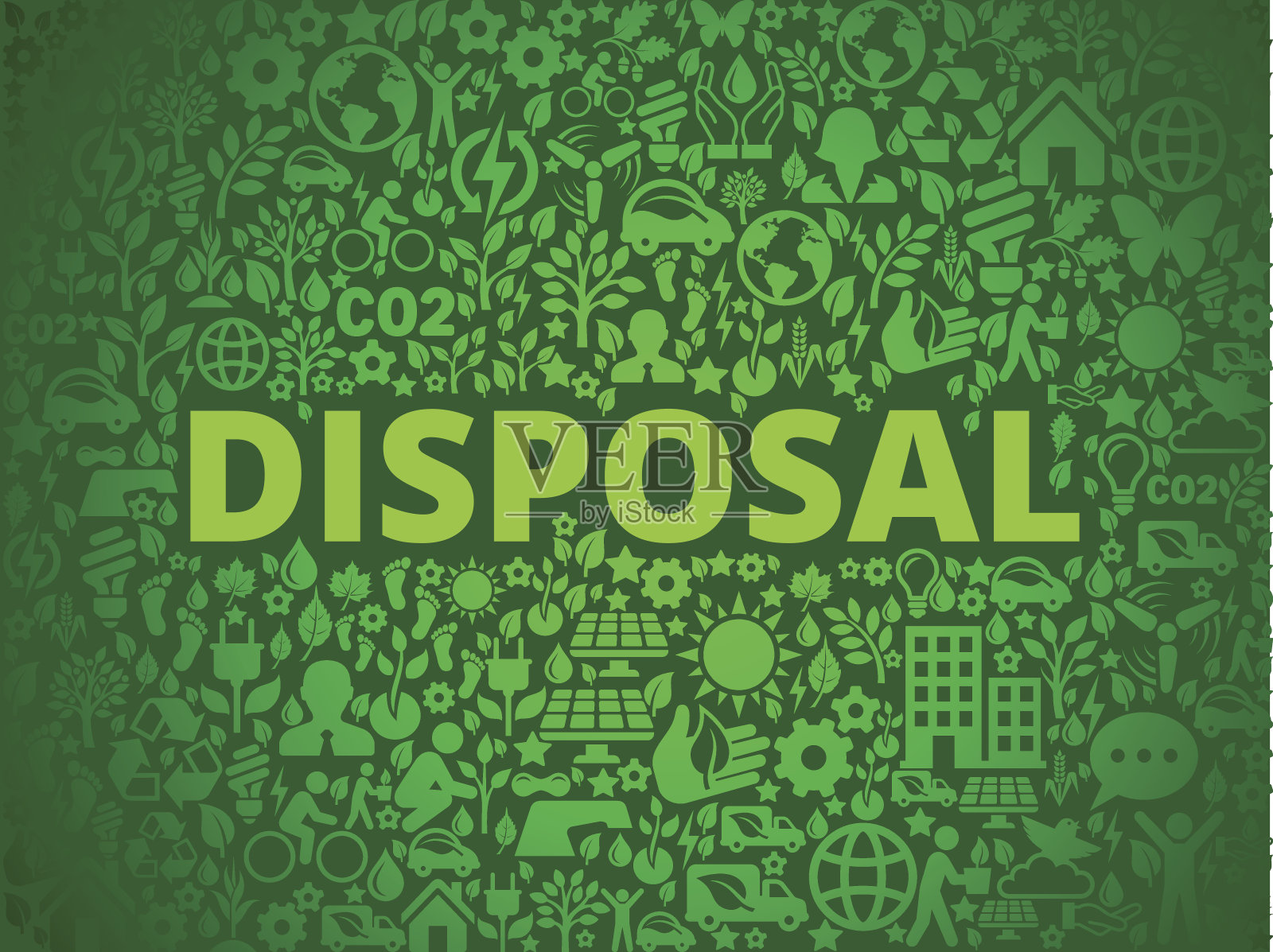 处置环境保护矢量图标模式插画图片素材