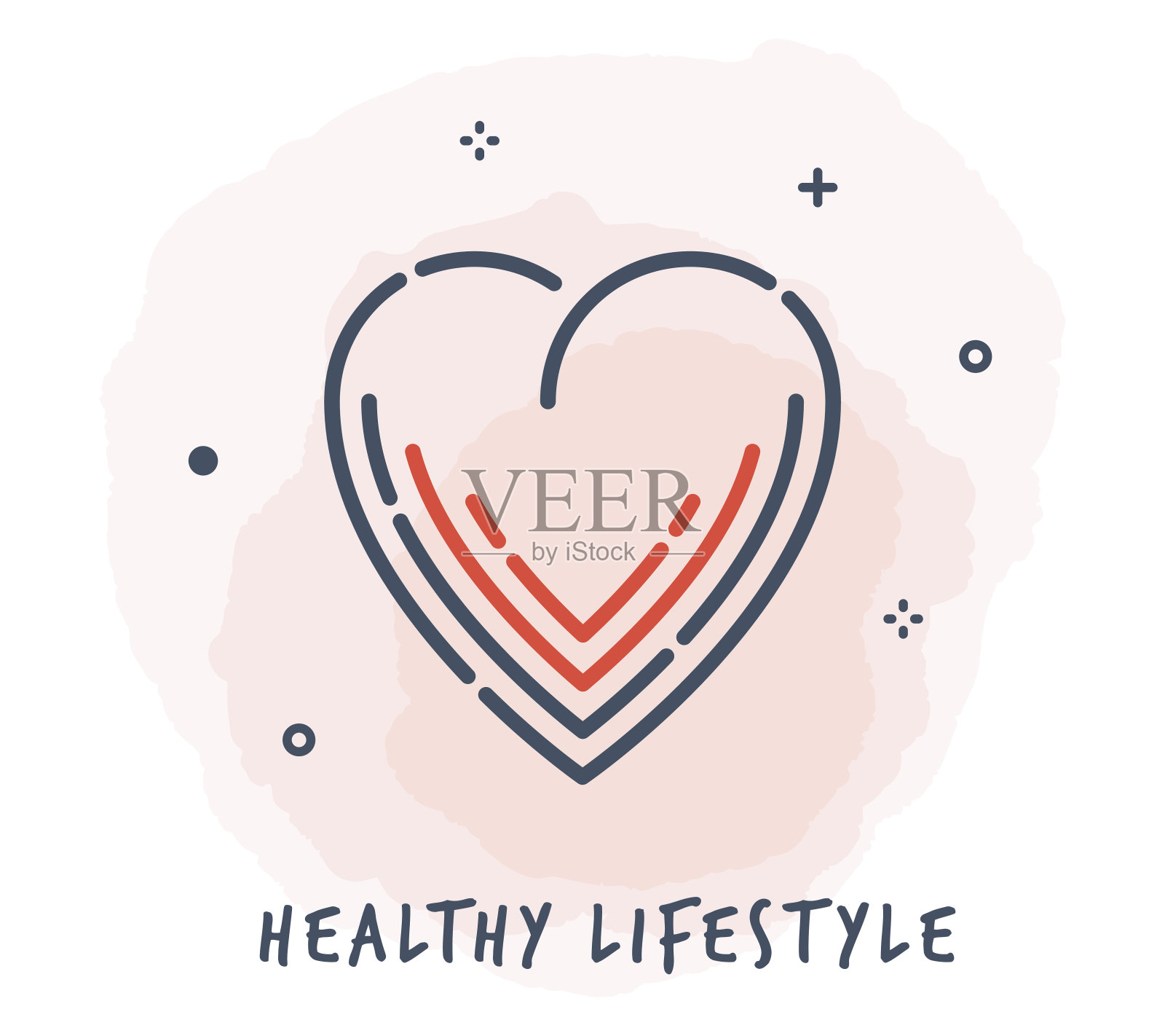 心形线图标设计元素图片