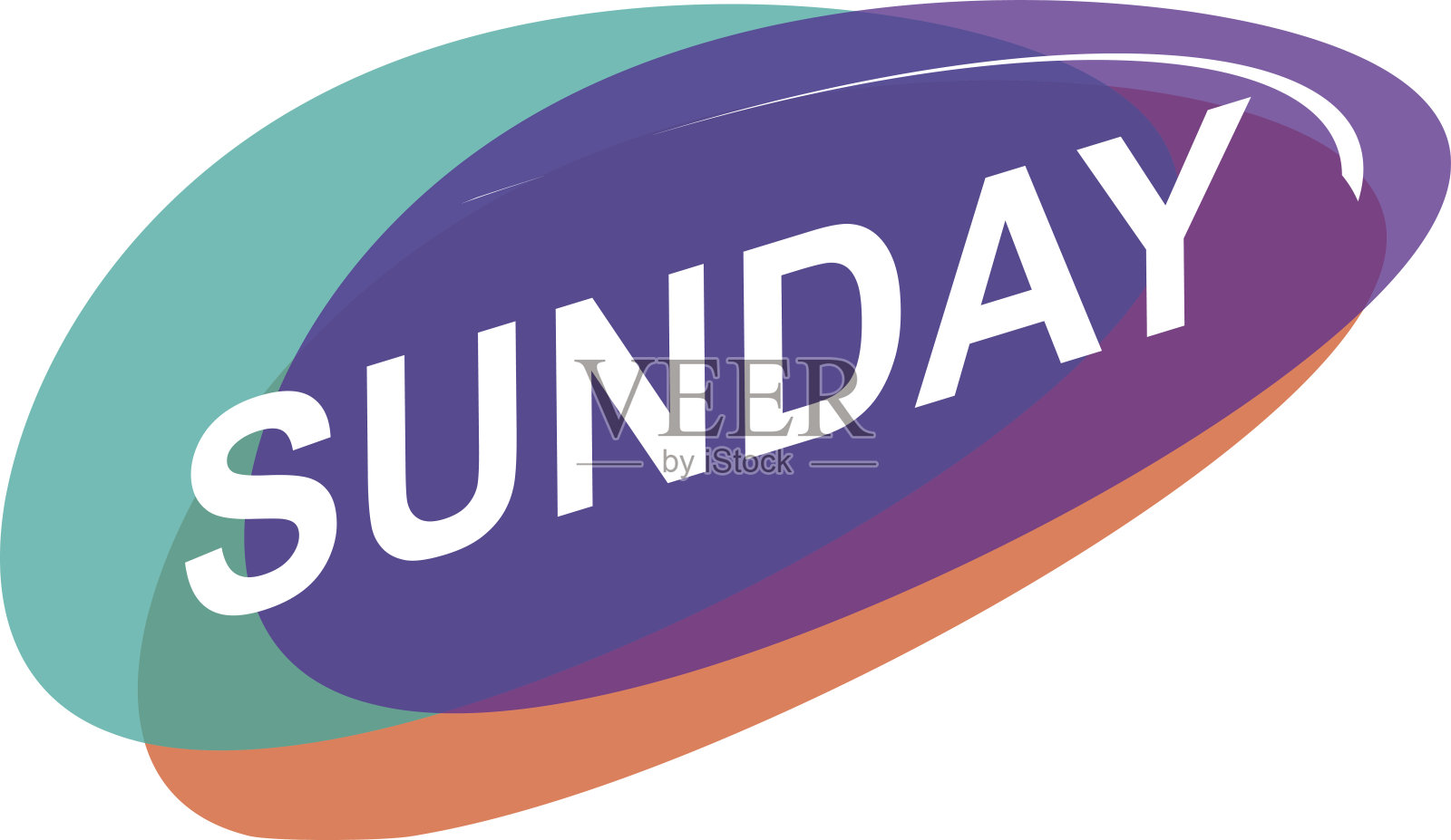 丰富多彩的周日图标插画图片素材