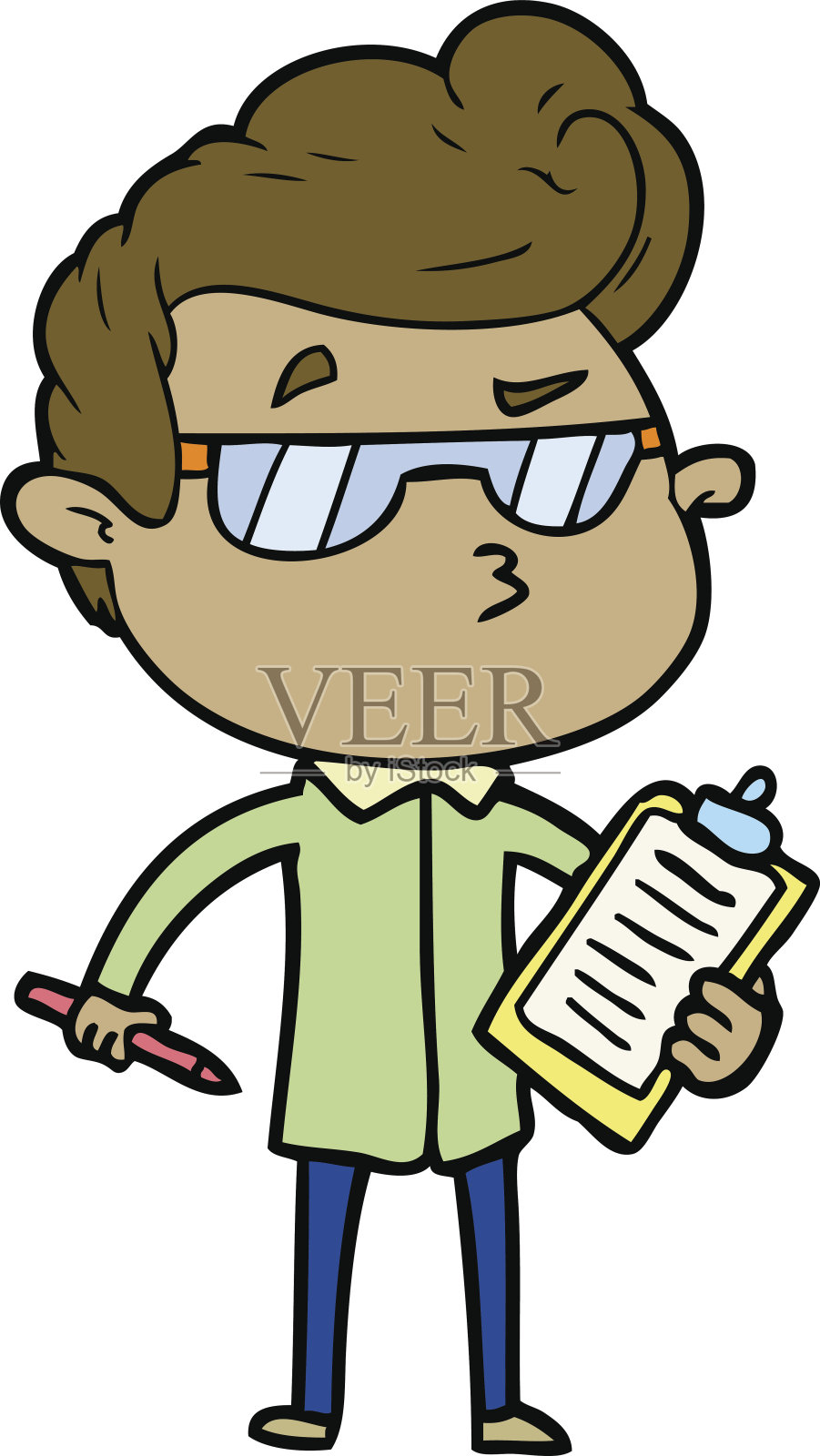 卡通很酷的家伙设计元素图片