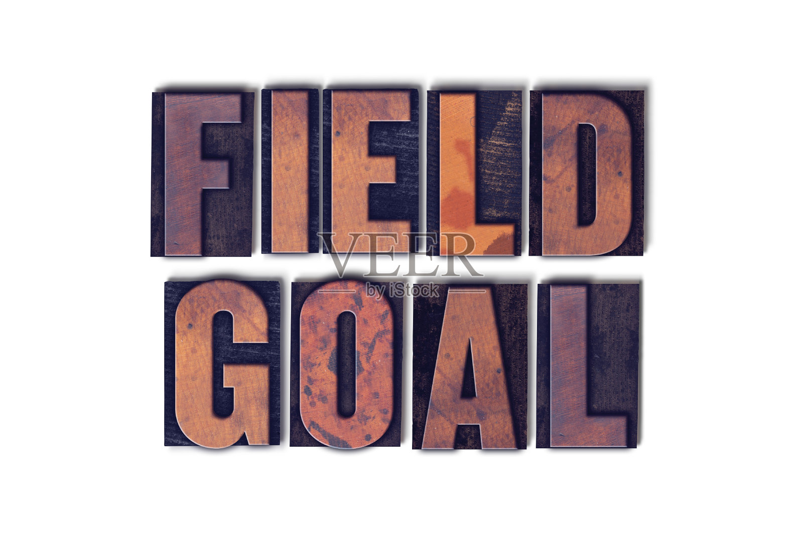 场目标概念孤立的凸版字照片摄影图片