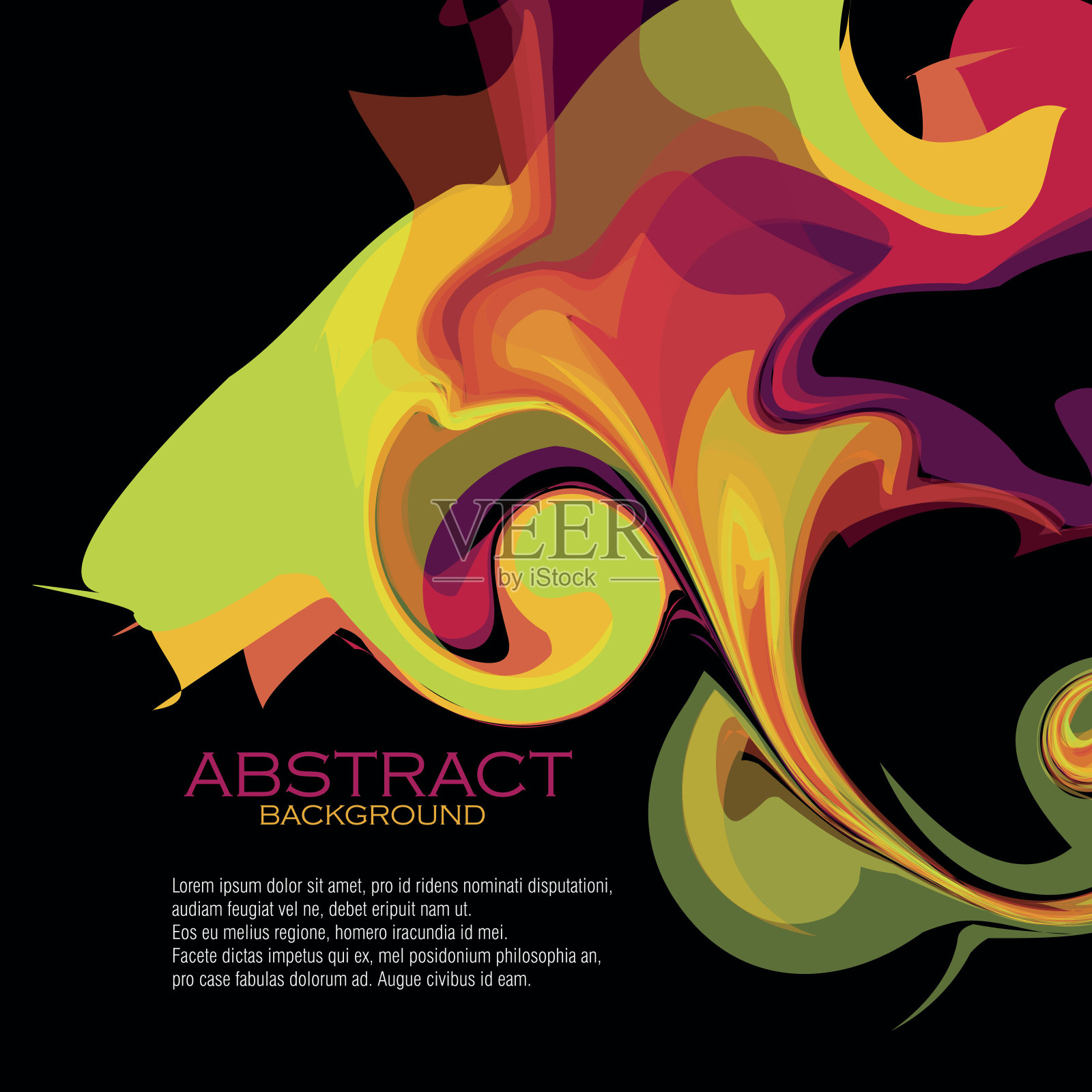 美丽的抽象背景插画图片素材